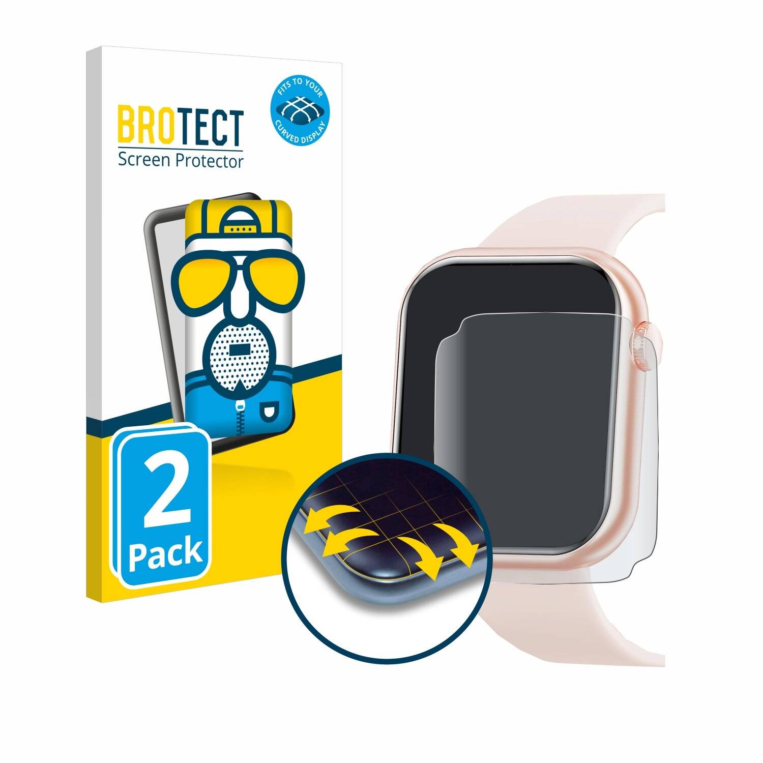 2x BROTECT Flex Matt Full-Screen Folie für Hwagol G28