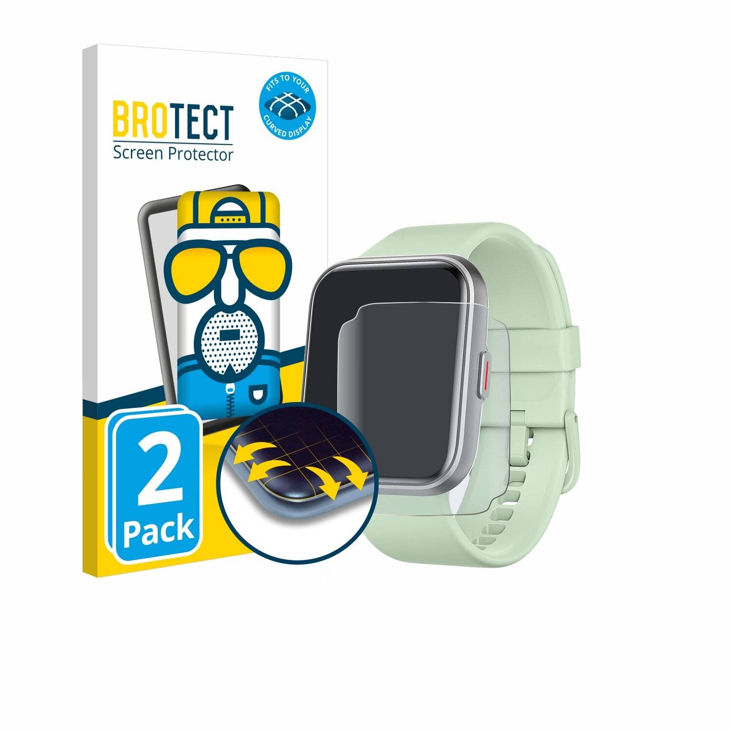 2x BROTECT Flex Matt Full-Screen Folie für Enomir 208