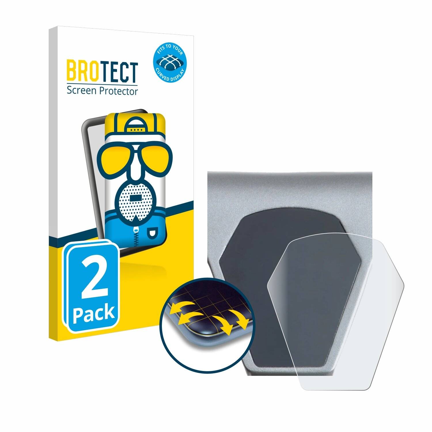 2x BROTECT Flex Matt Full-Screen Folie für Epowerfun ePF-PULSE