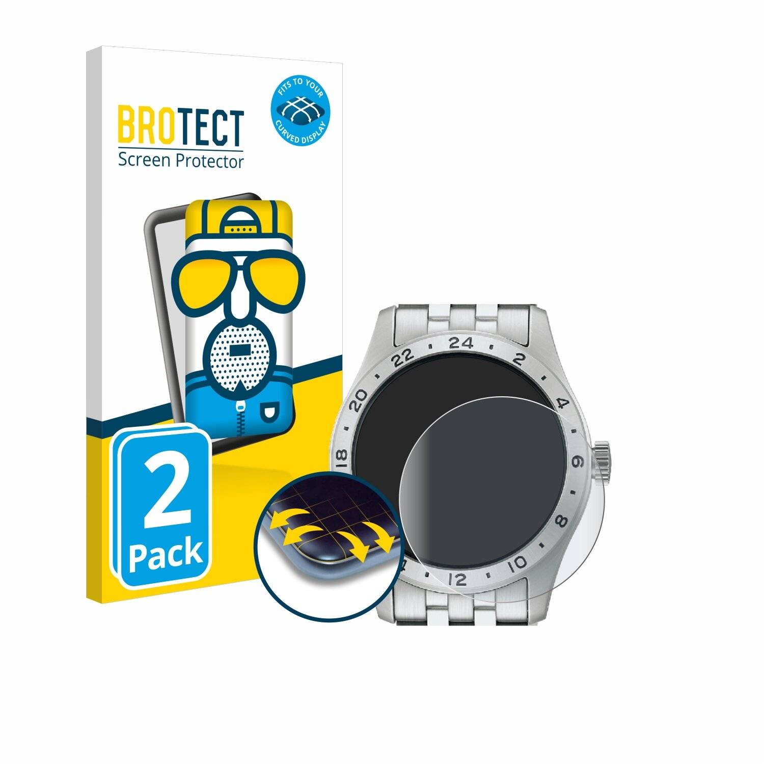 2x BROTECT Flex Matt Full-Screen Folie für Seiko 5 Sports