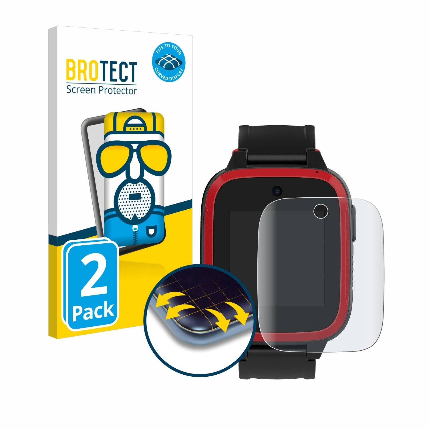 2x BROTECT Flex Matt Full-Screen Folie für Xplora Let's