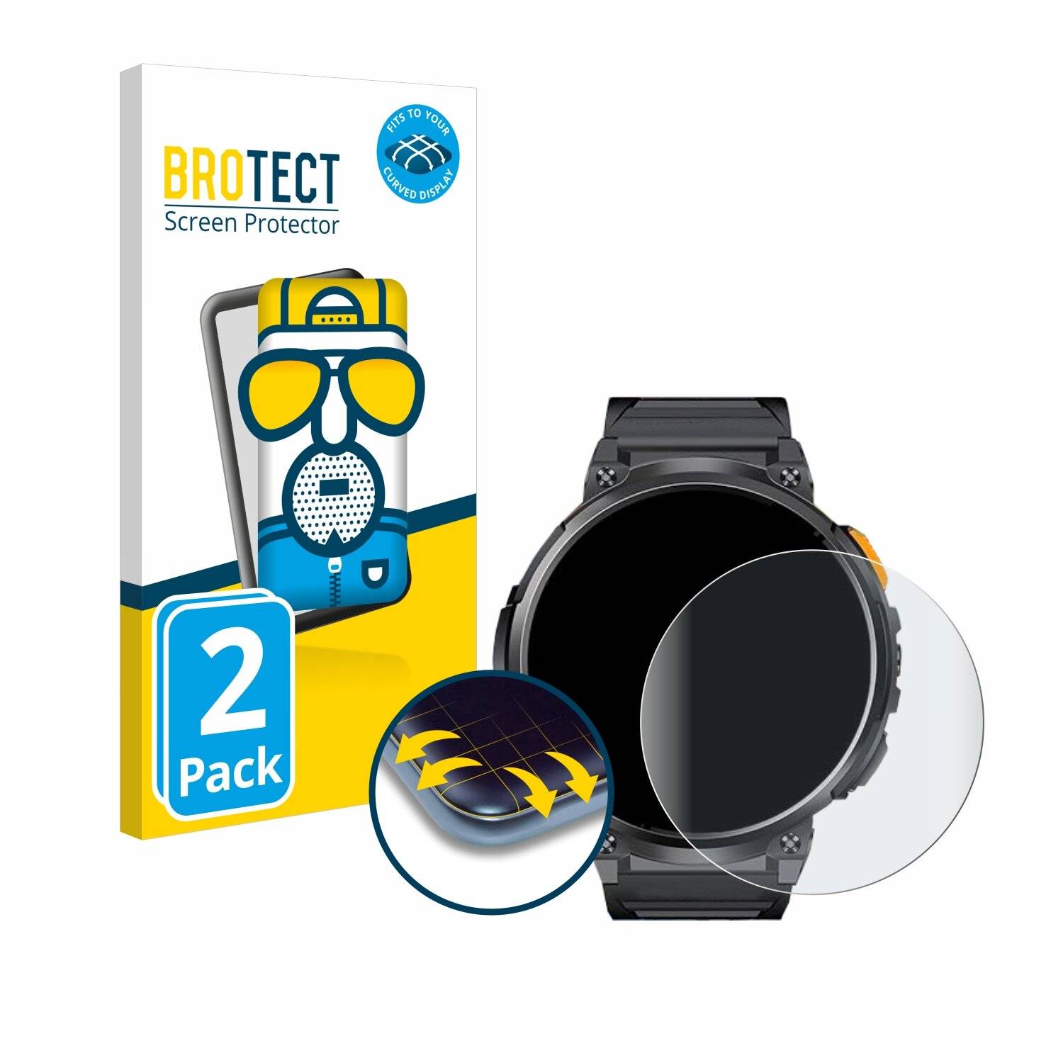 2x BROTECT Flex Matt Full-Screen Folie für Dremac FV6-A
