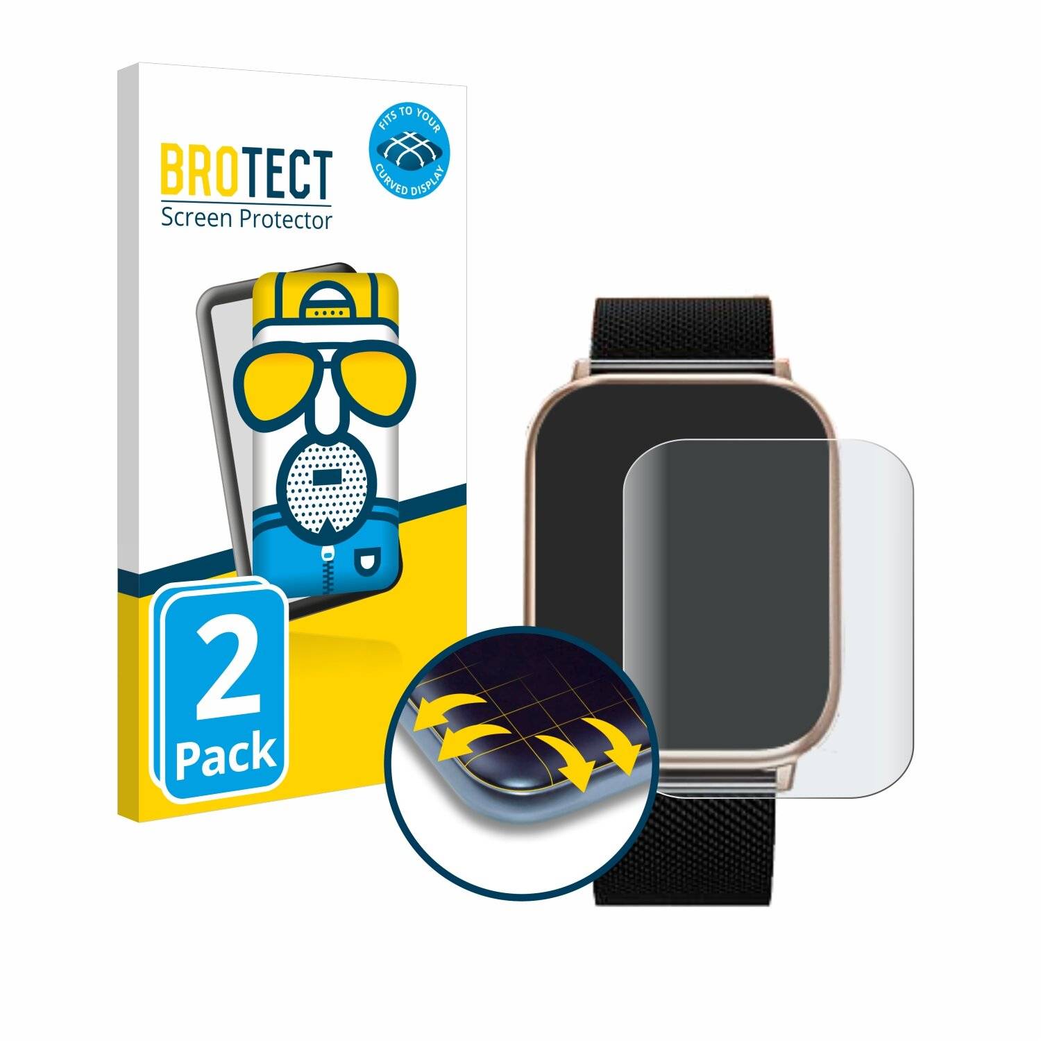 2x BROTECT Flex Matt Full-Screen Folie für RifePhi G51