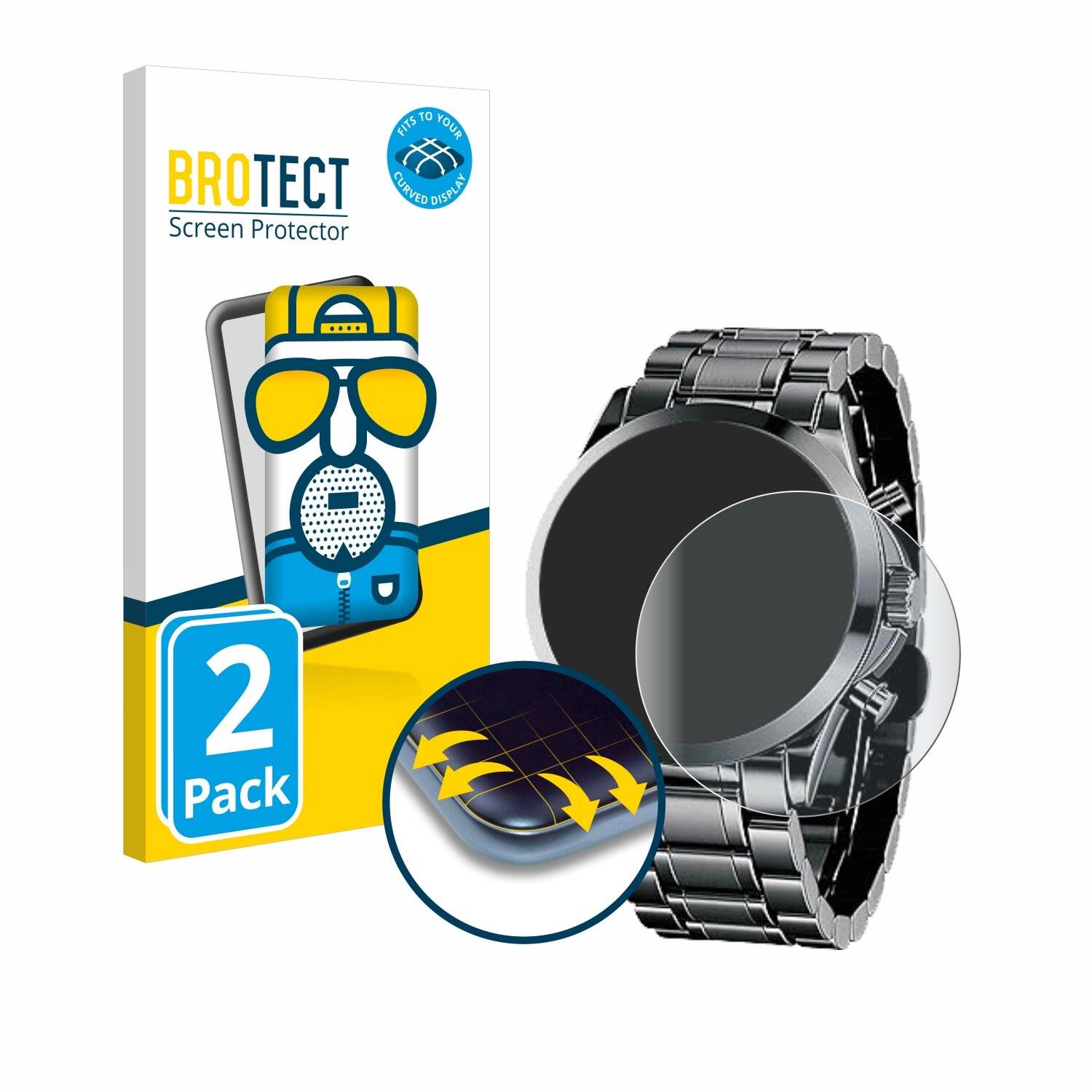 2x BROTECT Flex Matt Full-Screen Folie für By Benyar