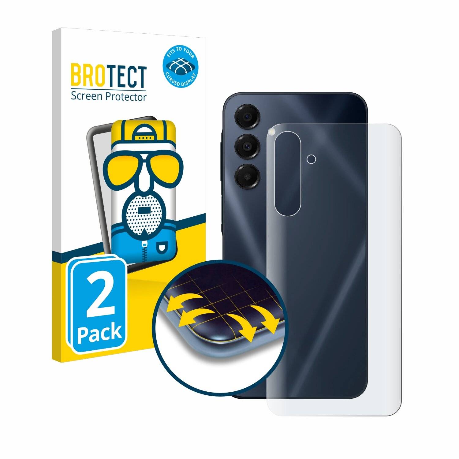 2x BROTECT Flex Matt Full-Screen Folie für Samsung Galaxy A16 5G
