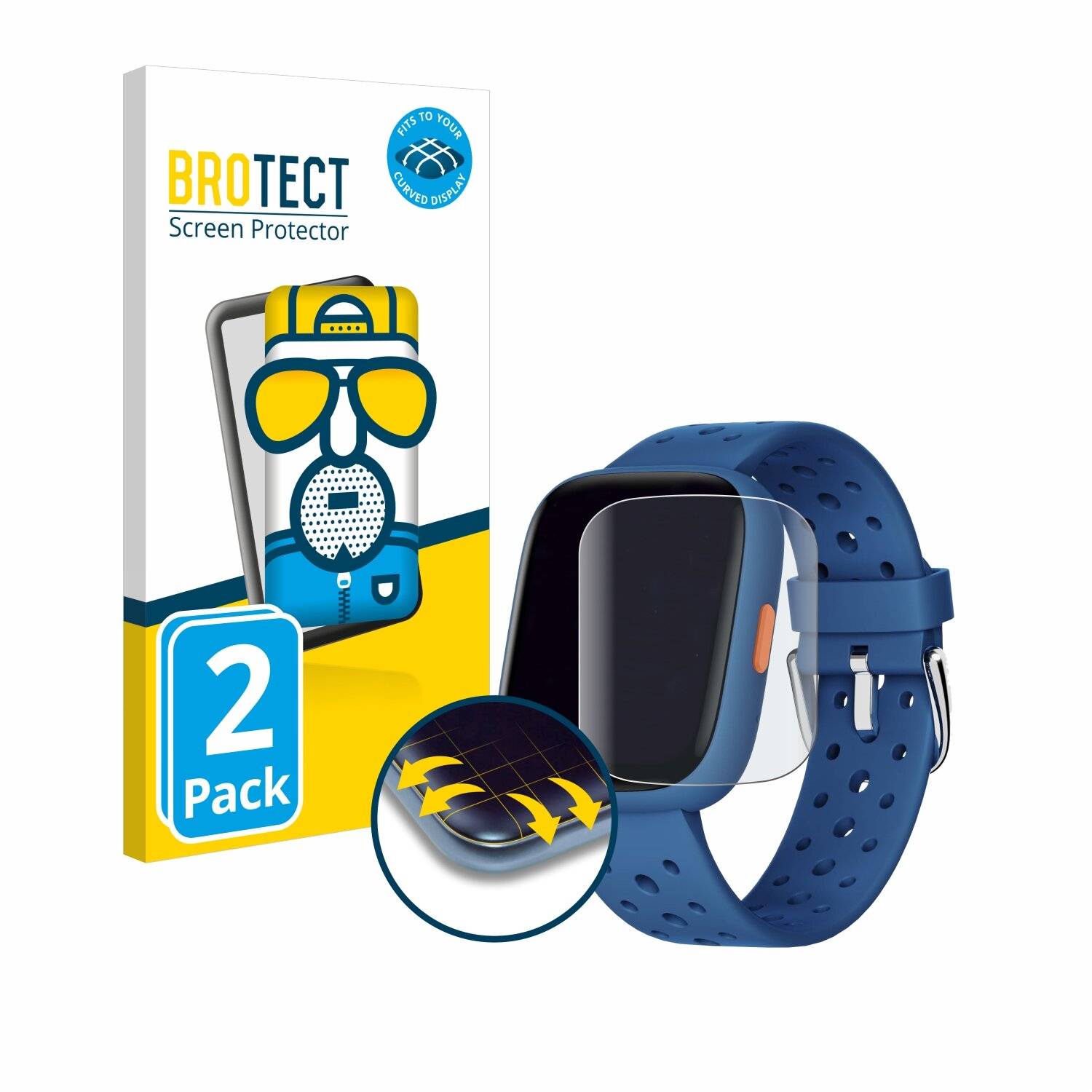 2x BROTECT Flex Matt Full-Screen Folie für Biggerfive BW02