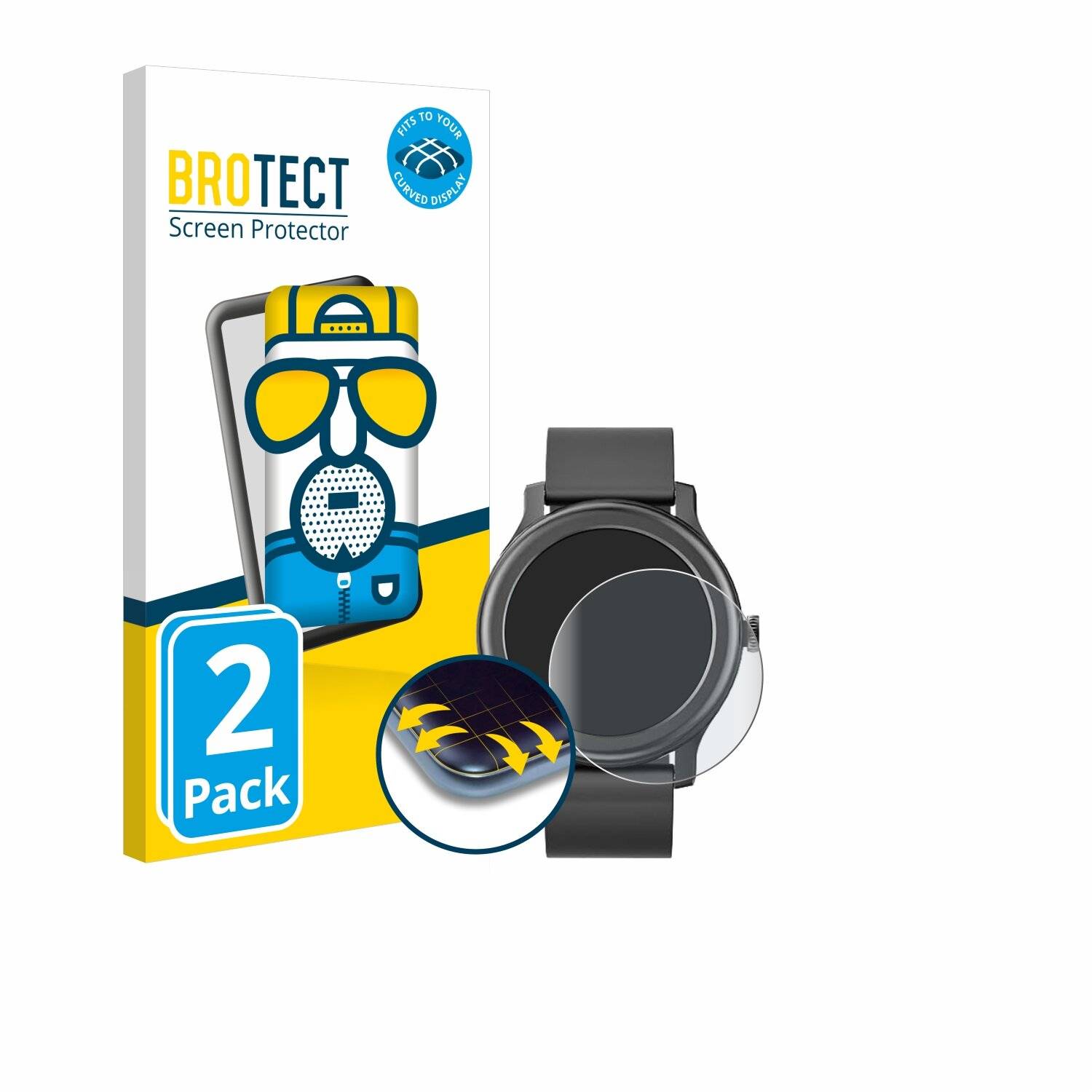 2x BROTECT Flex Matt Full-Screen Folie für Pasonomi CT02
