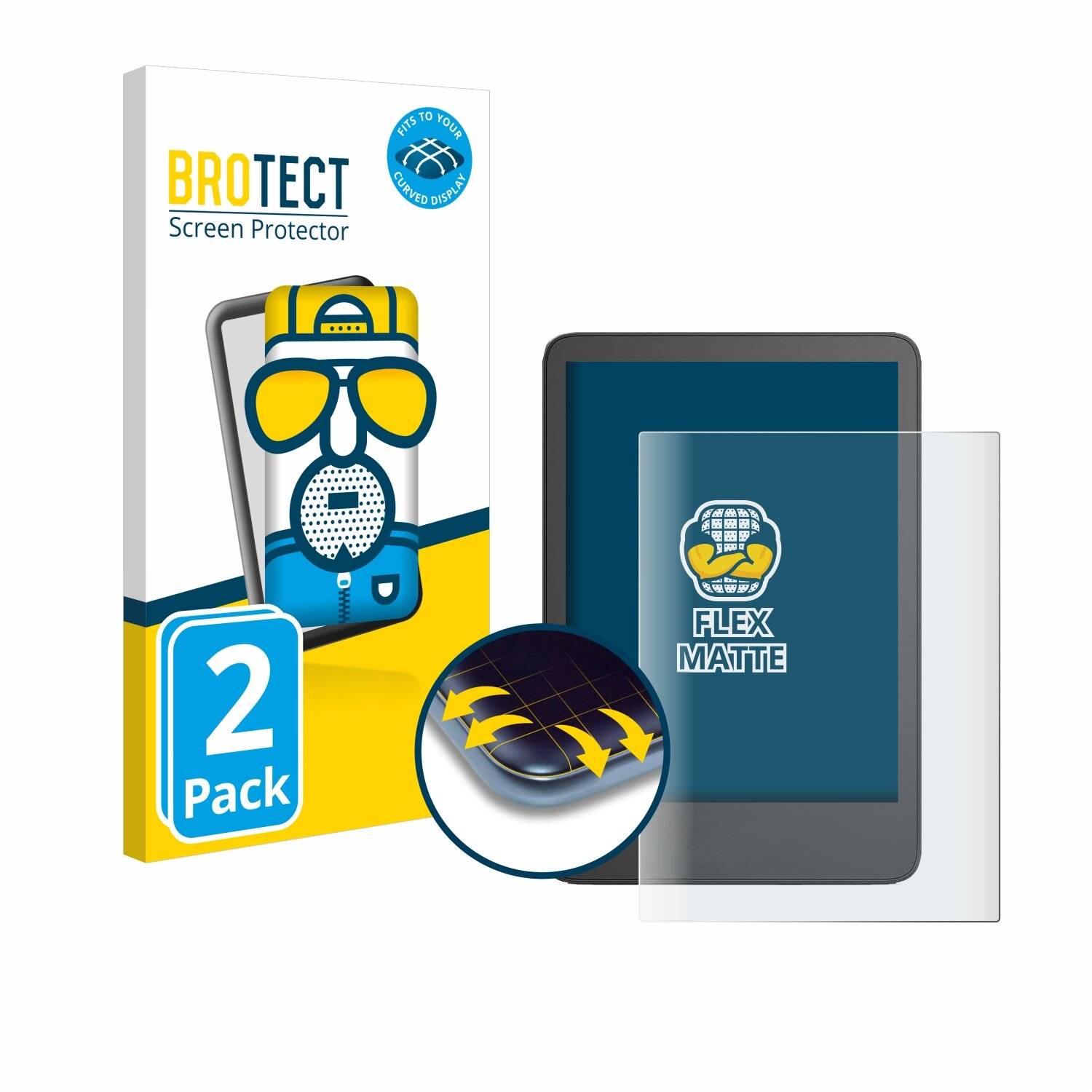2x BROTECT Flex Matt Full-Screen Folie für Amazon Kindle
