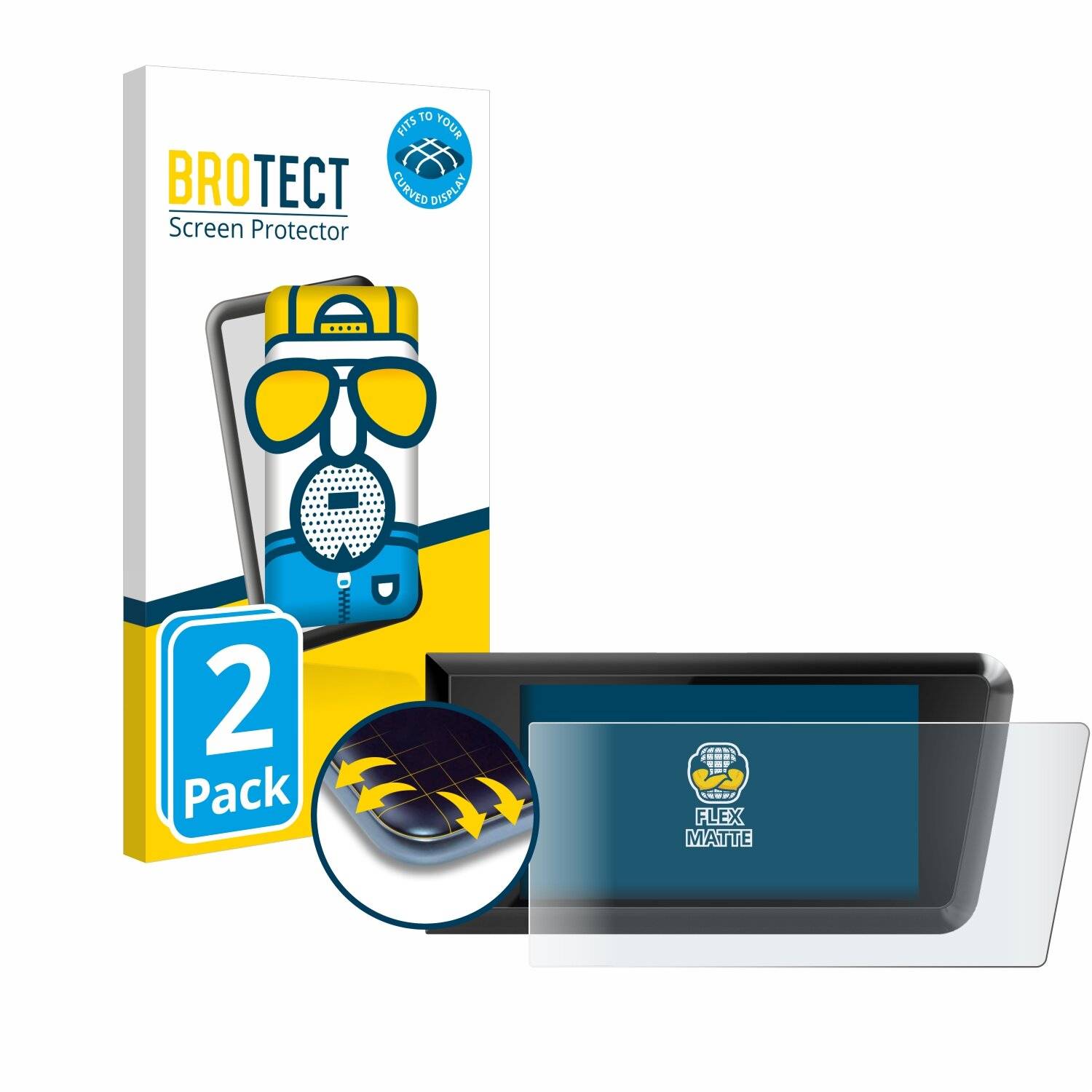 2x BROTECT Flex Matt Full-Screen Folie für Bosch Purion