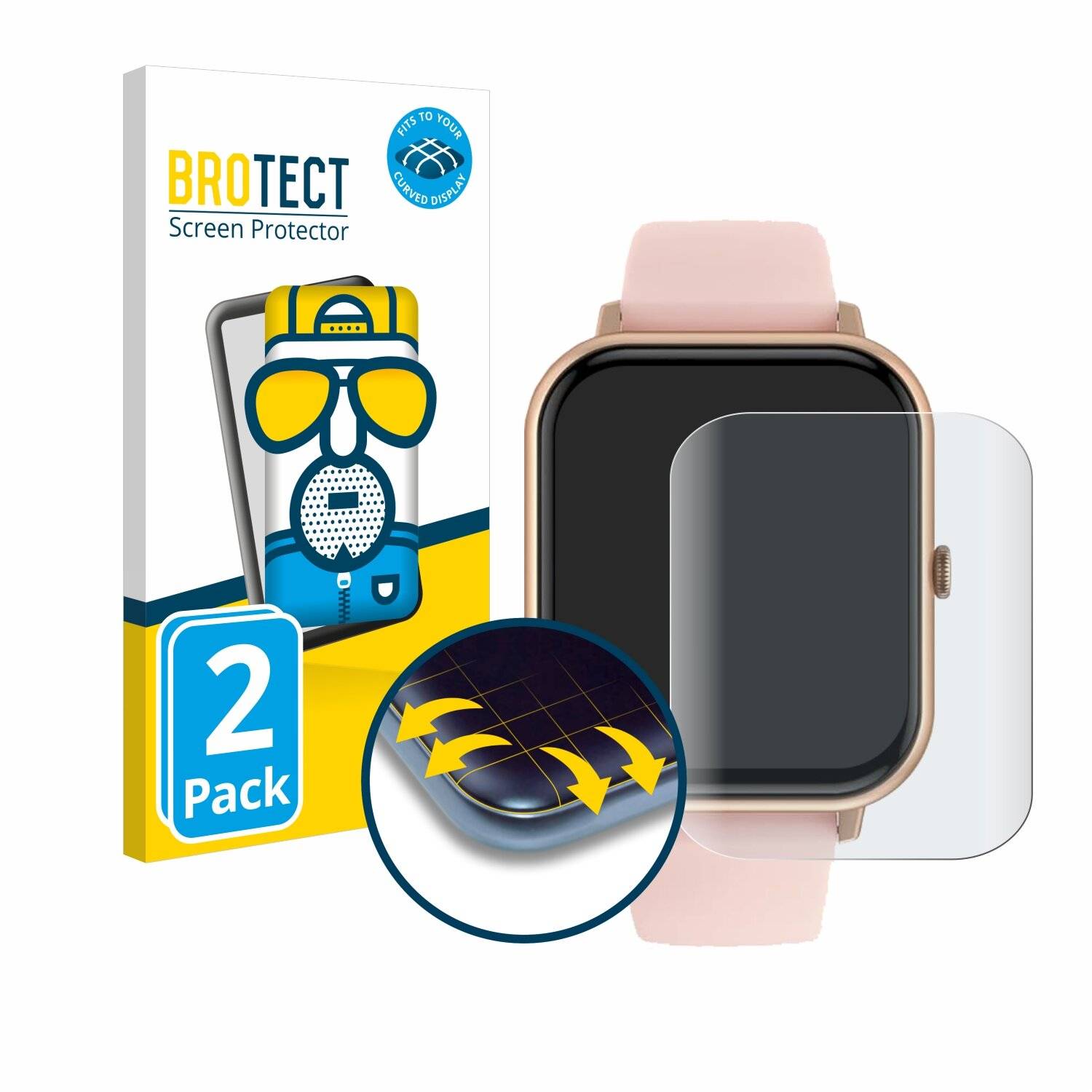2x BROTECT Flex Matt Full-Screen Folie für Manufacturer S5