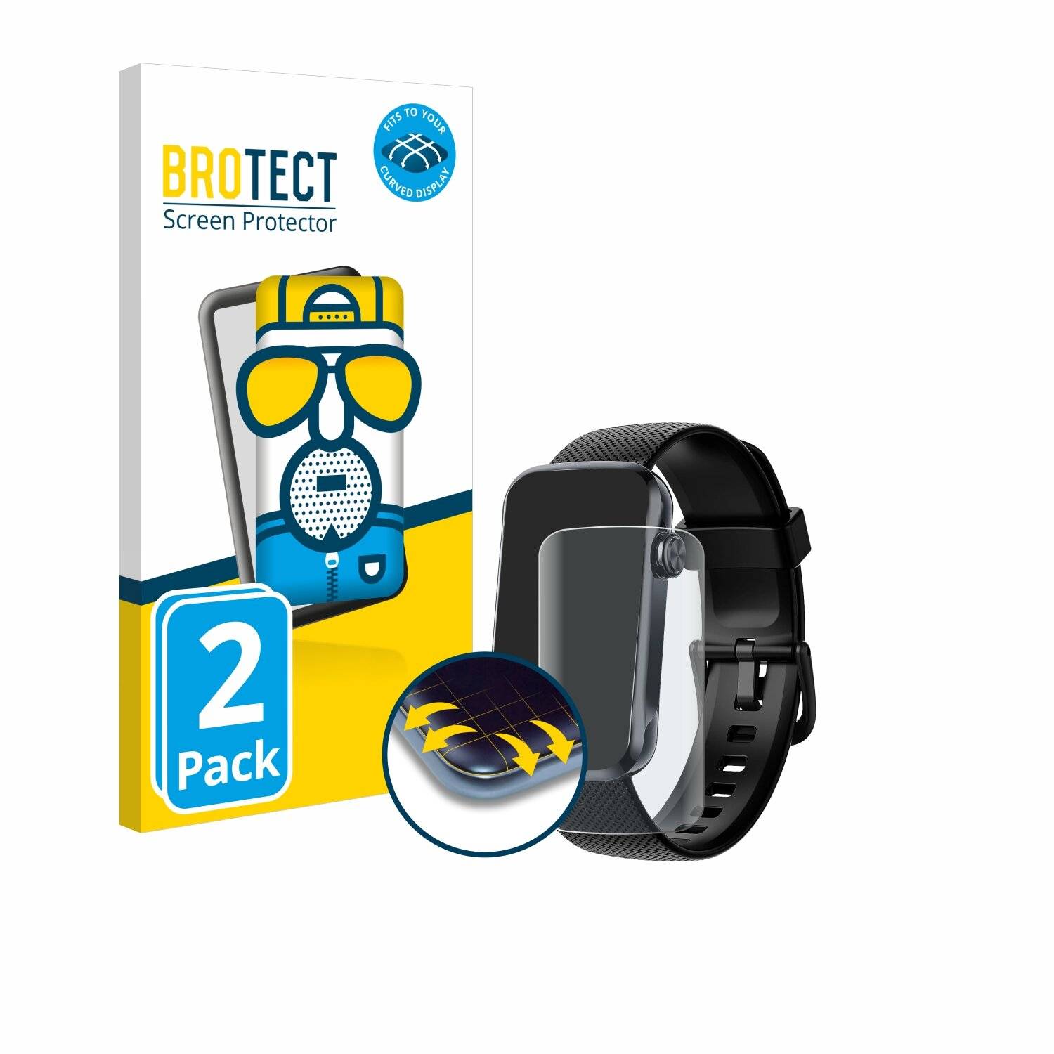 2x BROTECT Flex Matt Full-Screen Folie für Fempoin T31