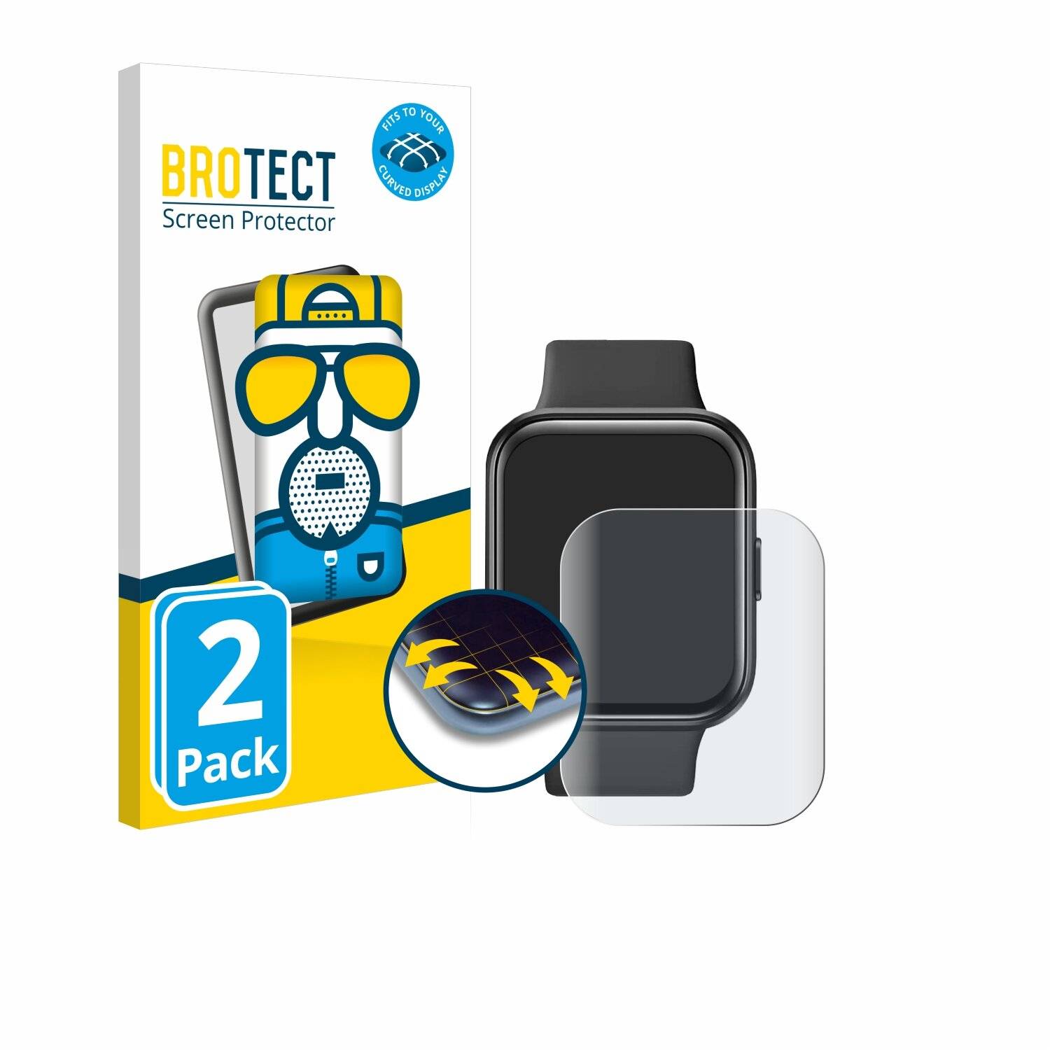 2x BROTECT Flex Matt Full-Screen Folie für Maoo Maximize