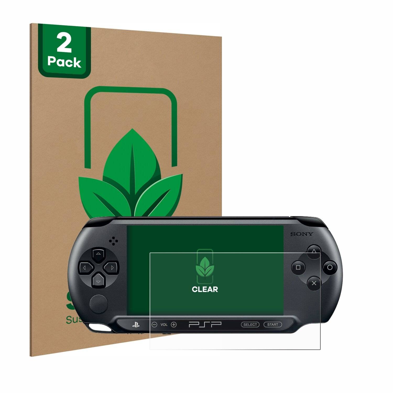 2x ScreenLeaf Clear Nachhaltiger Displayschutz für Sony PSP Street