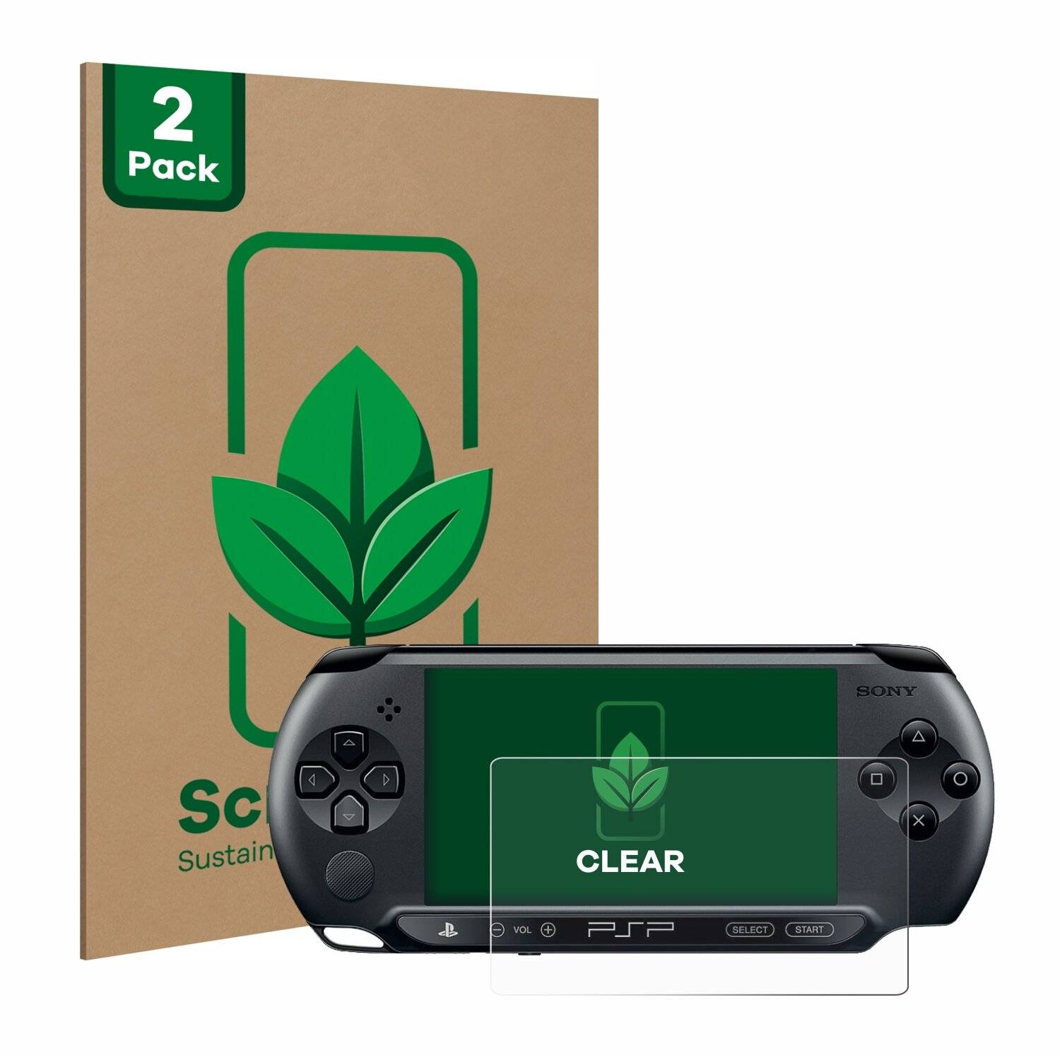 2x ScreenLeaf Clear Nachhaltiger Displayschutz für Sony PSP
