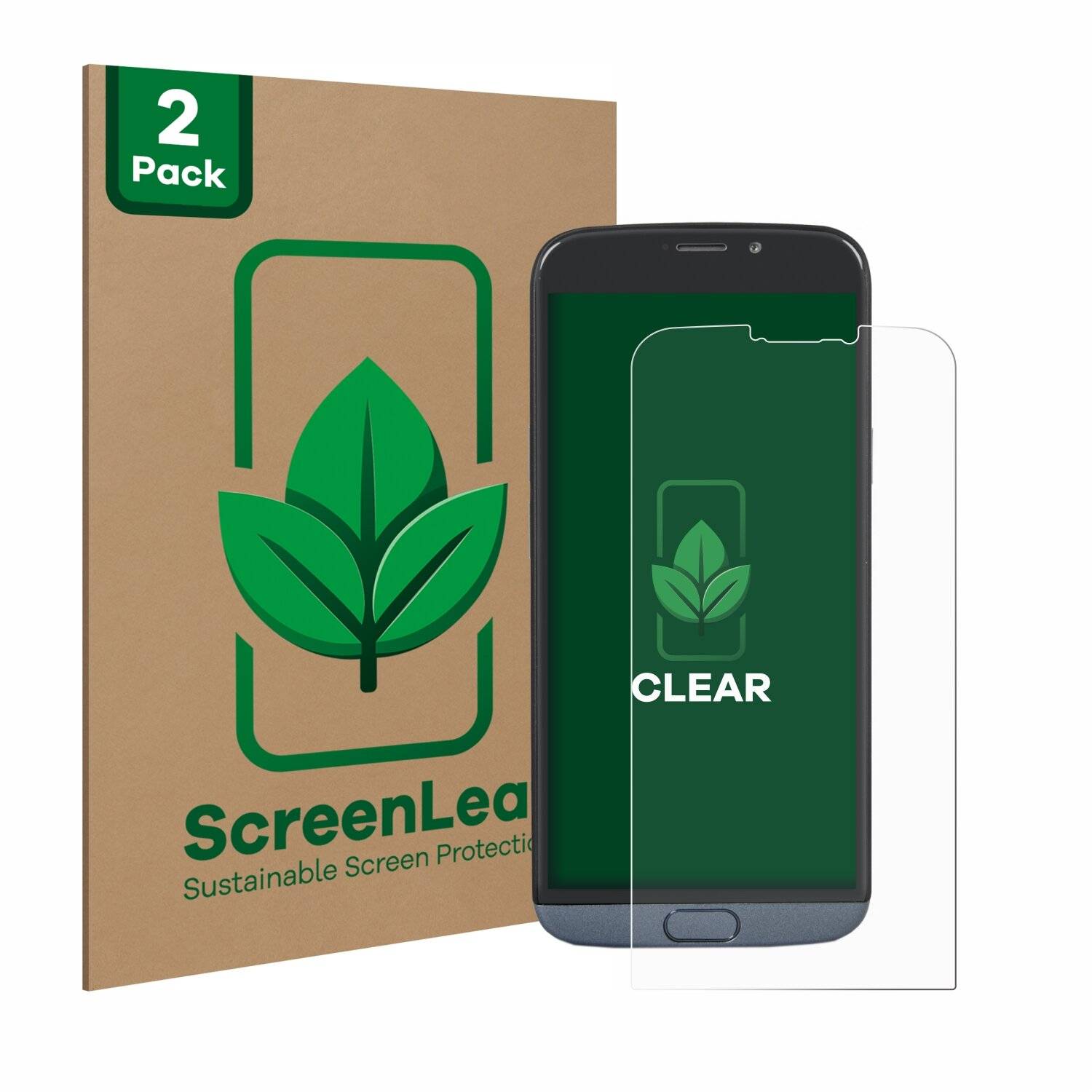 2x ScreenLeaf Clear Nachhaltiger Displayschutz für Doro