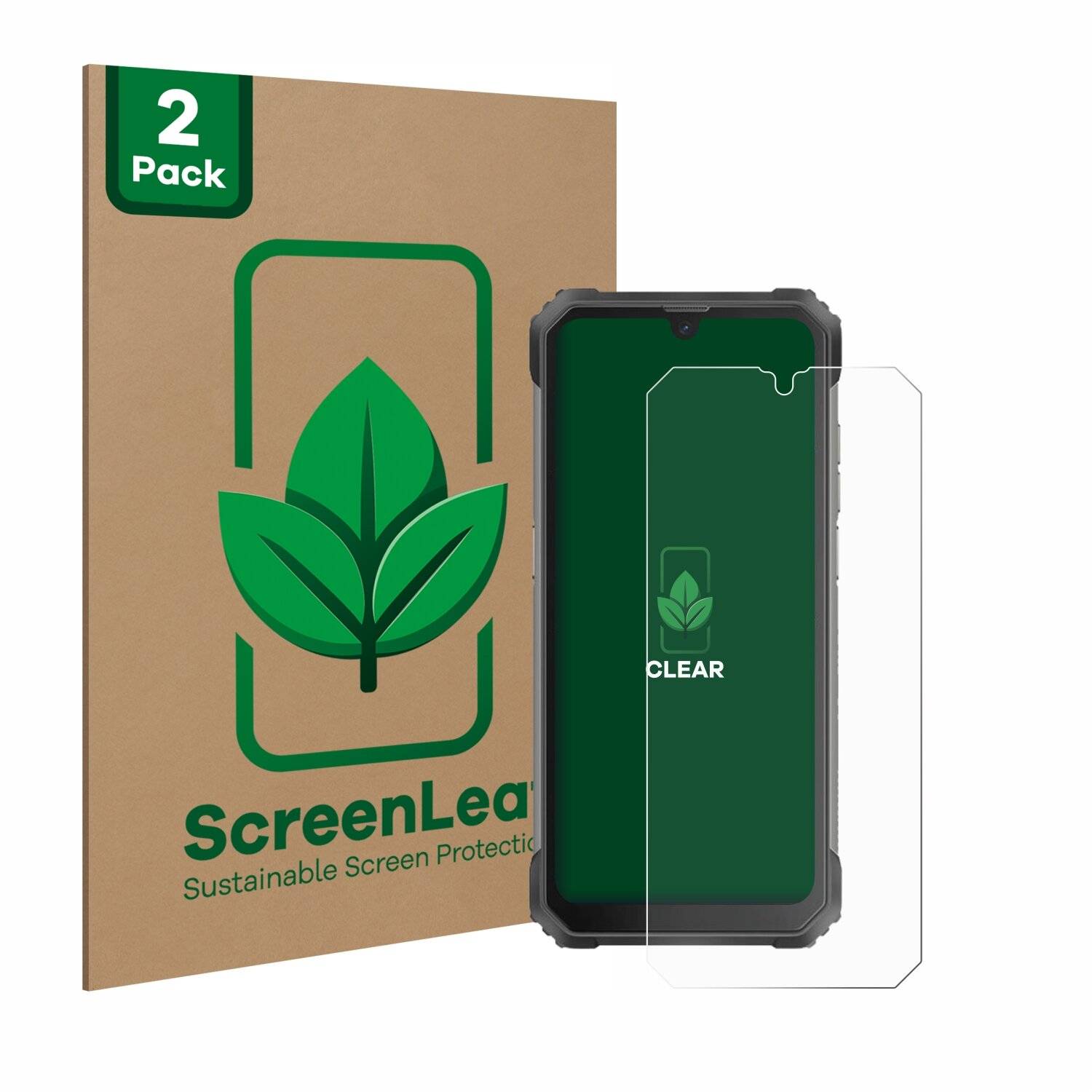 2x ScreenLeaf Clear Nachhaltiger Displayschutz für Blackview