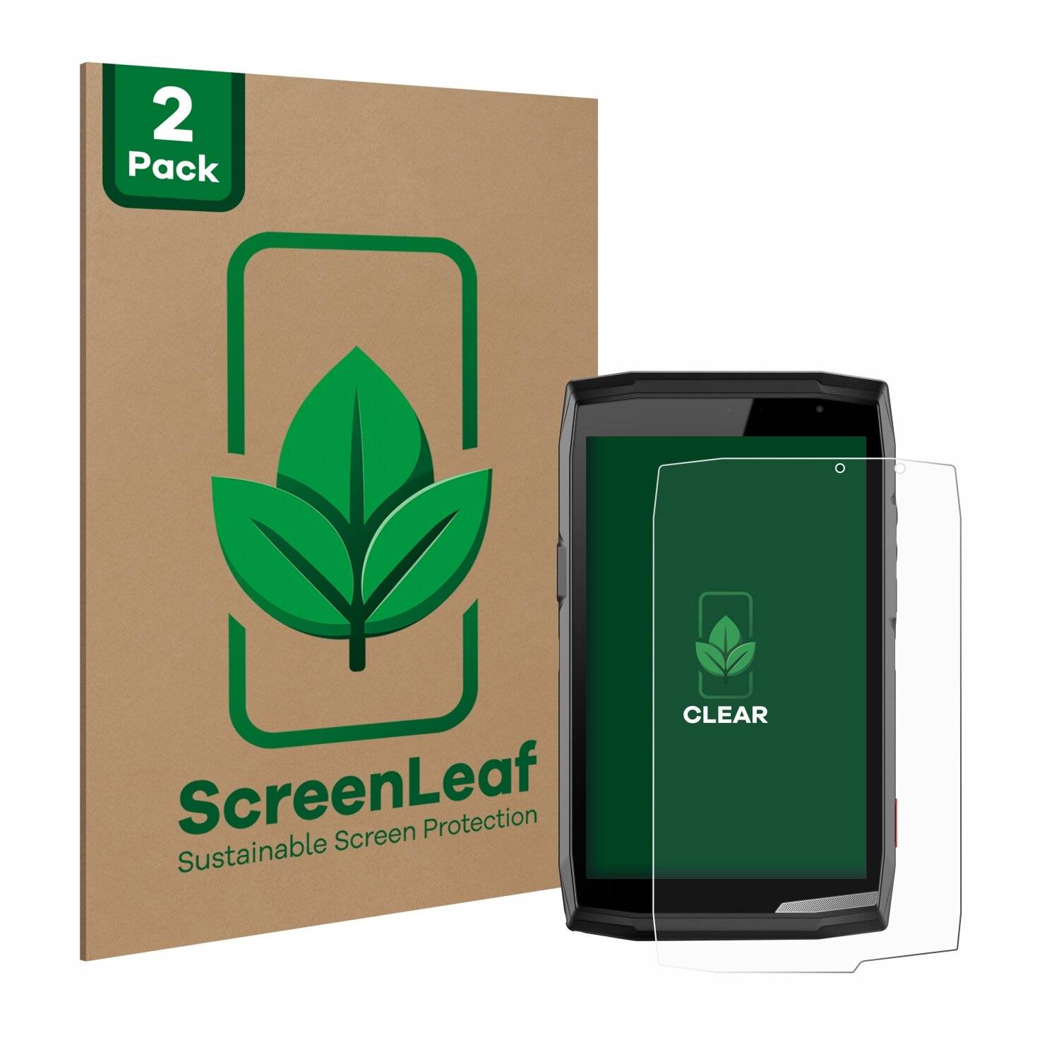 2x ScreenLeaf Clear Nachhaltiger Displayschutz für Crosscall Core