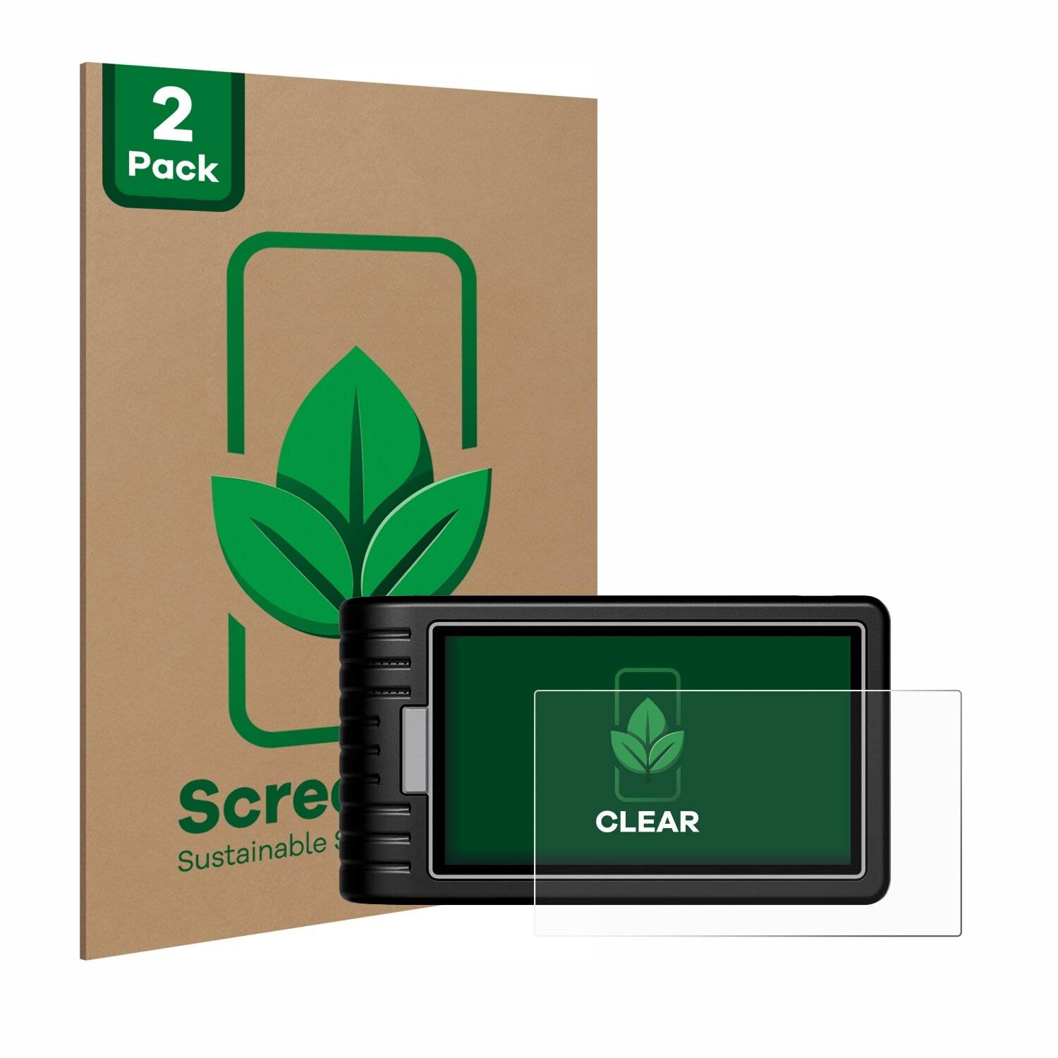 2x ScreenLeaf Clear Nachhaltiger Displayschutz für Topdon ArtiDiag800