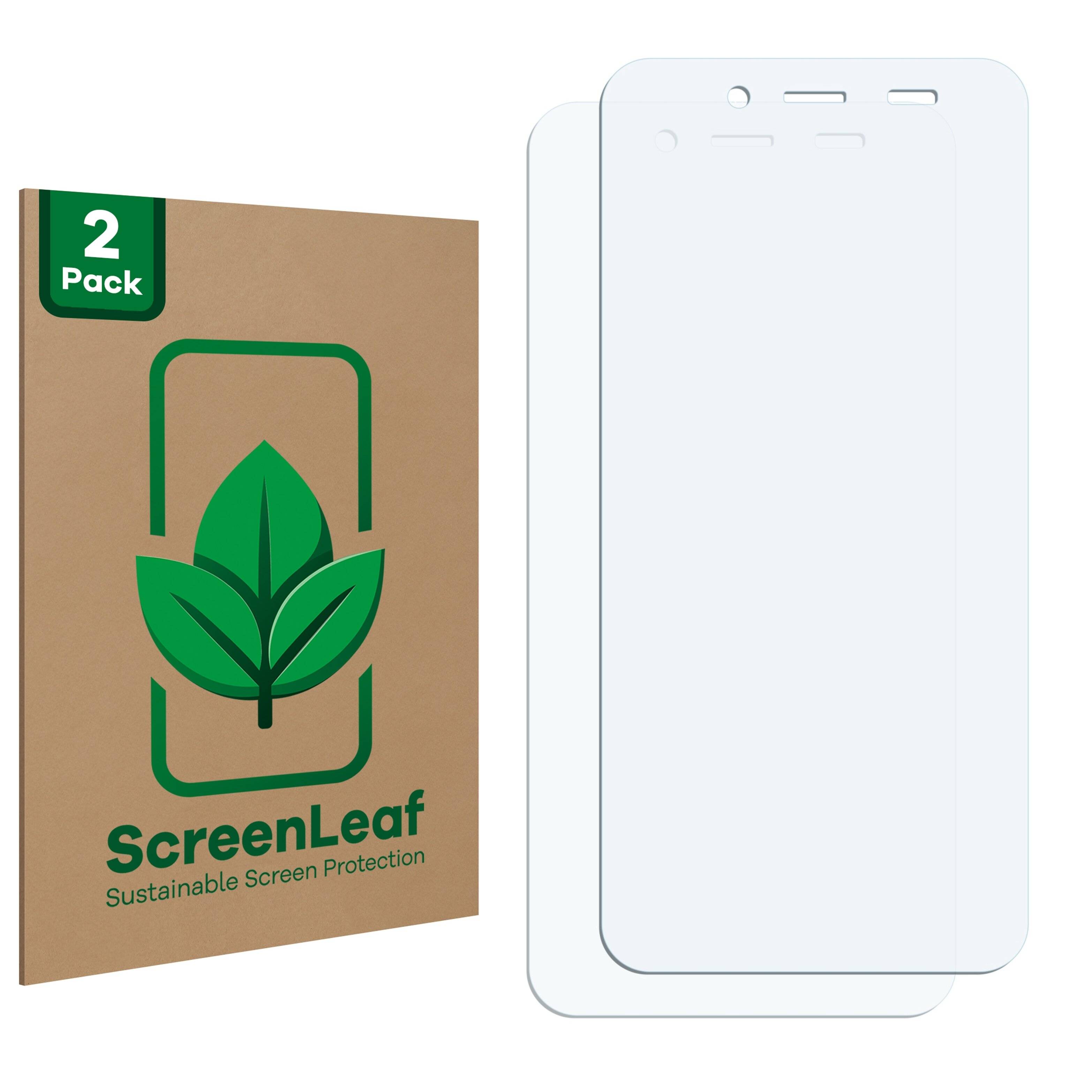 2x ScreenLeaf Clear Nachhaltiger Displayschutz für Ulefone Power Armor 16