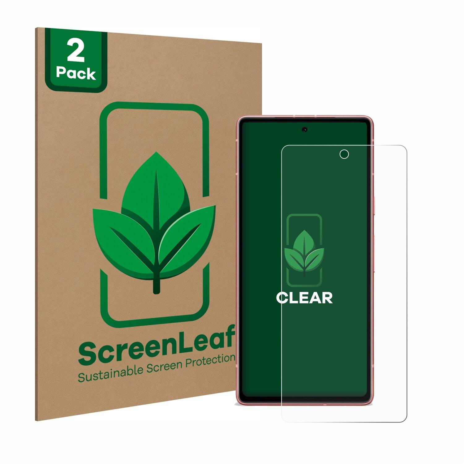 2x ScreenLeaf Clear Nachhaltiger Displayschutz für Google Pixel