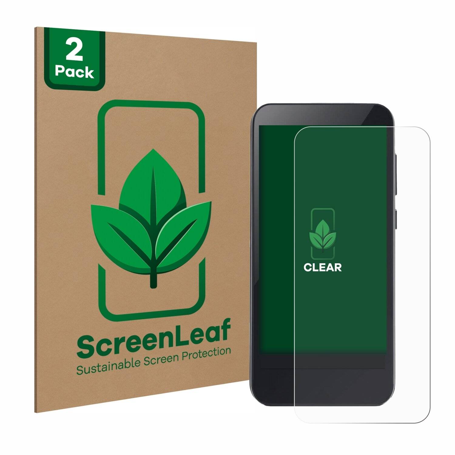 2x ScreenLeaf Clear Nachhaltiger Displayschutz für Omnipod