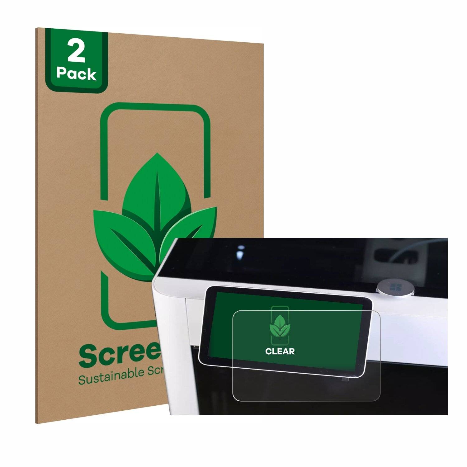 2x ScreenLeaf Clear Nachhaltiger Displayschutz für Bambu Lab X1-Carbon 3D