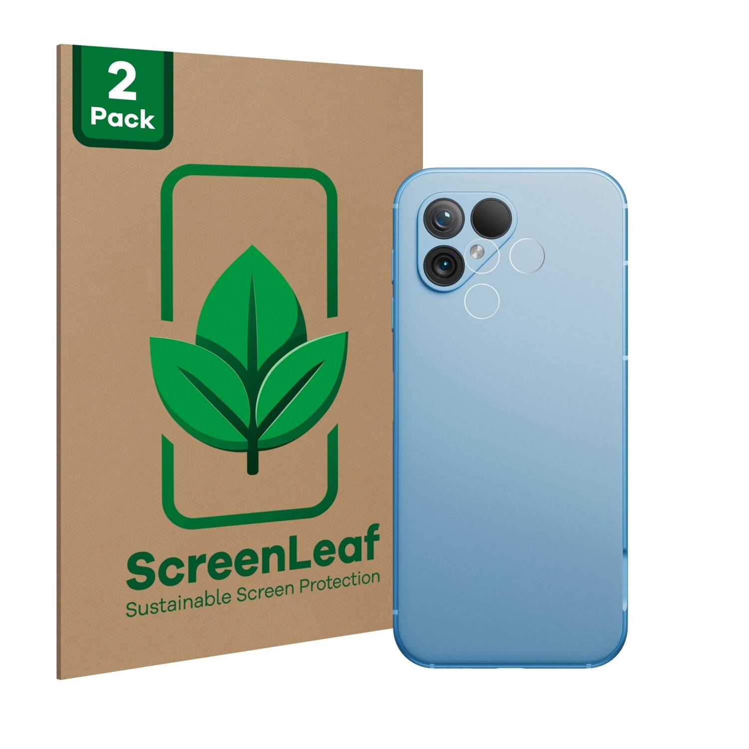 2x ScreenLeaf Clear Nachhaltiger Displayschutz für Fairphone 5 (NUR