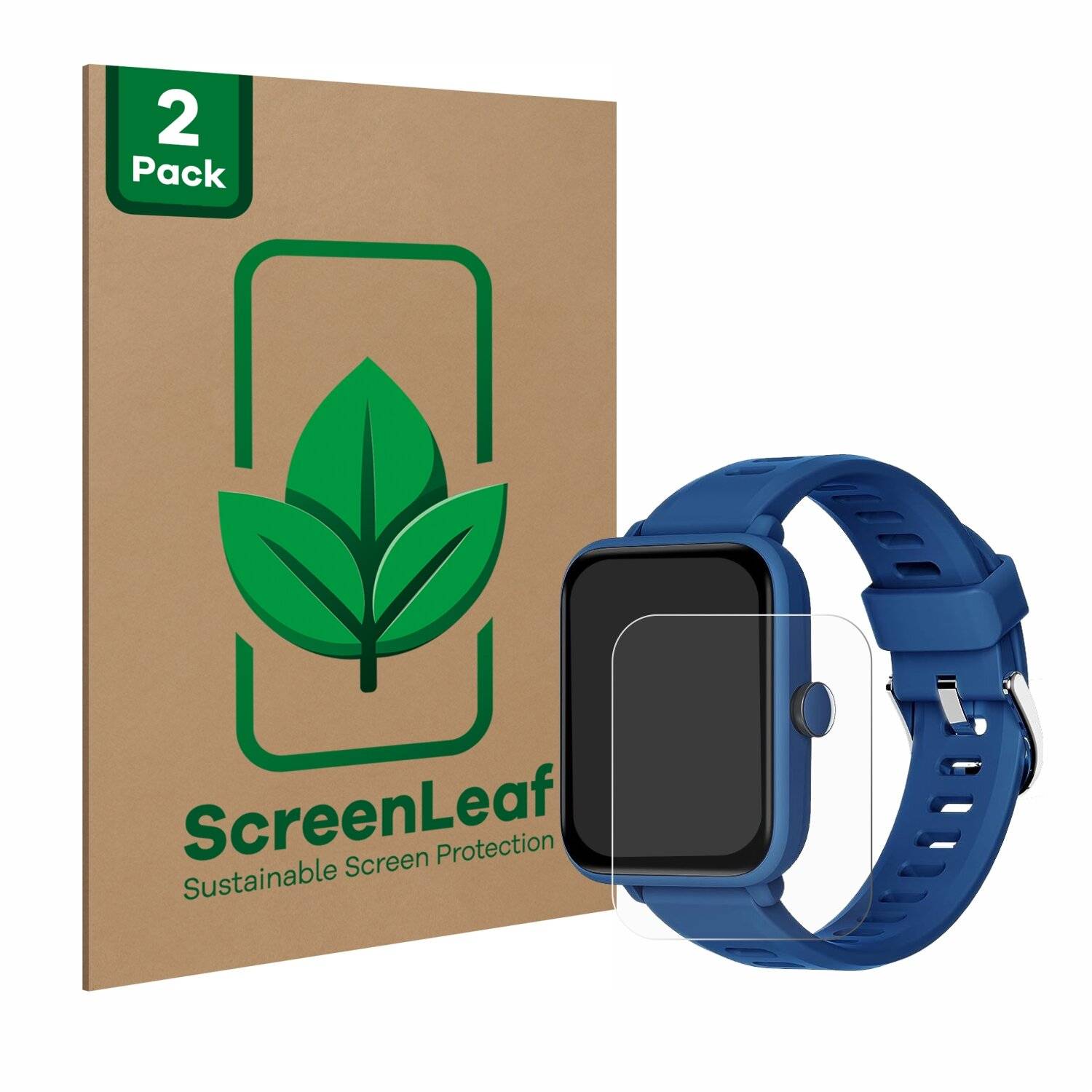 2x ScreenLeaf Clear Nachhaltiger Displayschutz für Biggerfive BW01