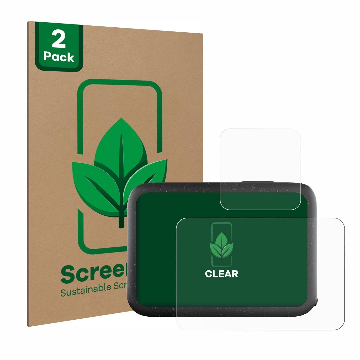 2x ScreenLeaf Clear Nachhaltiger Displayschutz für GoPro Hero 12