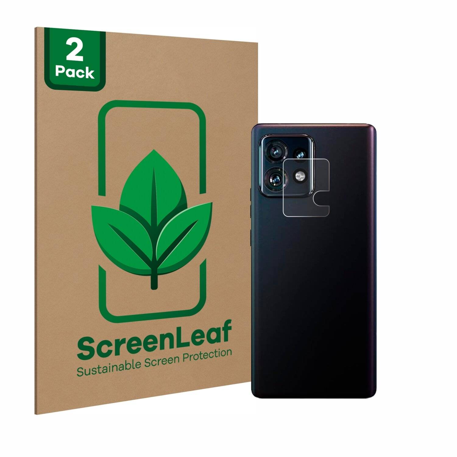 2x ScreenLeaf Clear Nachhaltiger Displayschutz für Motorola Edge 40 Pro (NUR