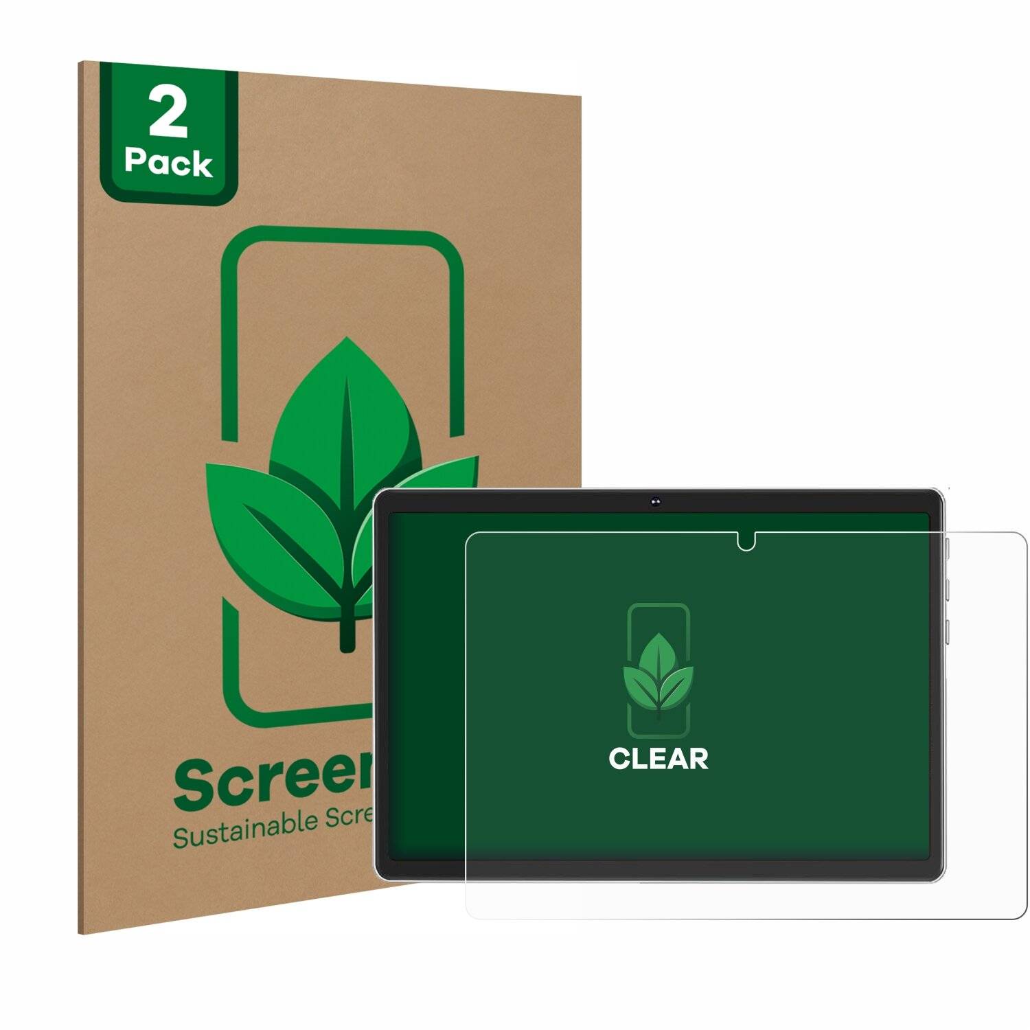 2x ScreenLeaf Clear Nachhaltiger Displayschutz für Facetel