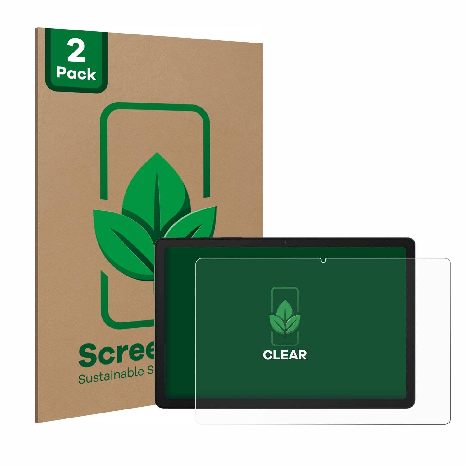 2x ScreenLeaf Clear Nachhaltiger Displayschutz für Samsung Galaxy Tab A9 Plus