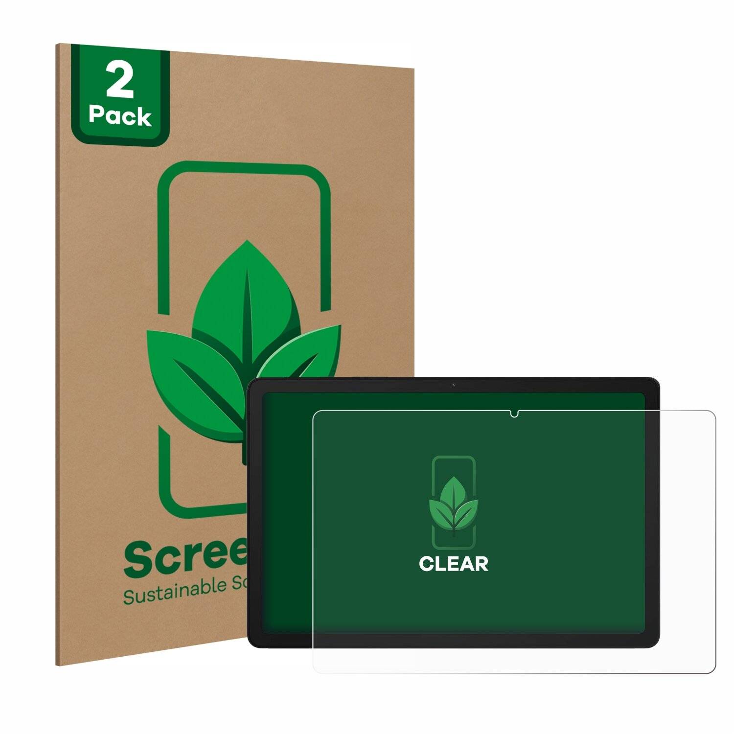 2x ScreenLeaf Clear Nachhaltiger Displayschutz für Samsung Galaxy Tab A9 Plus