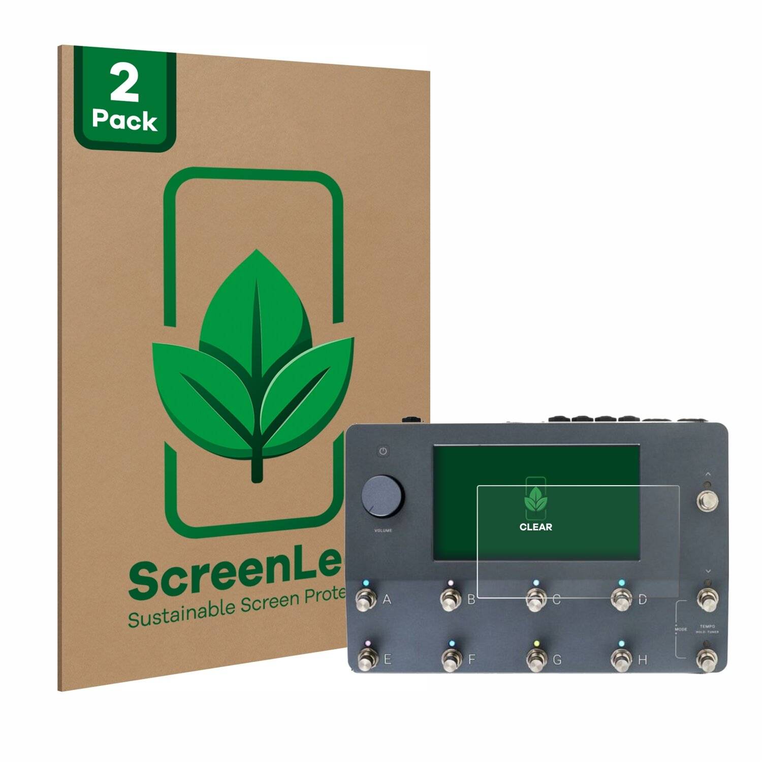 2x ScreenLeaf Clear Nachhaltiger Displayschutz für Neural DSP Quad