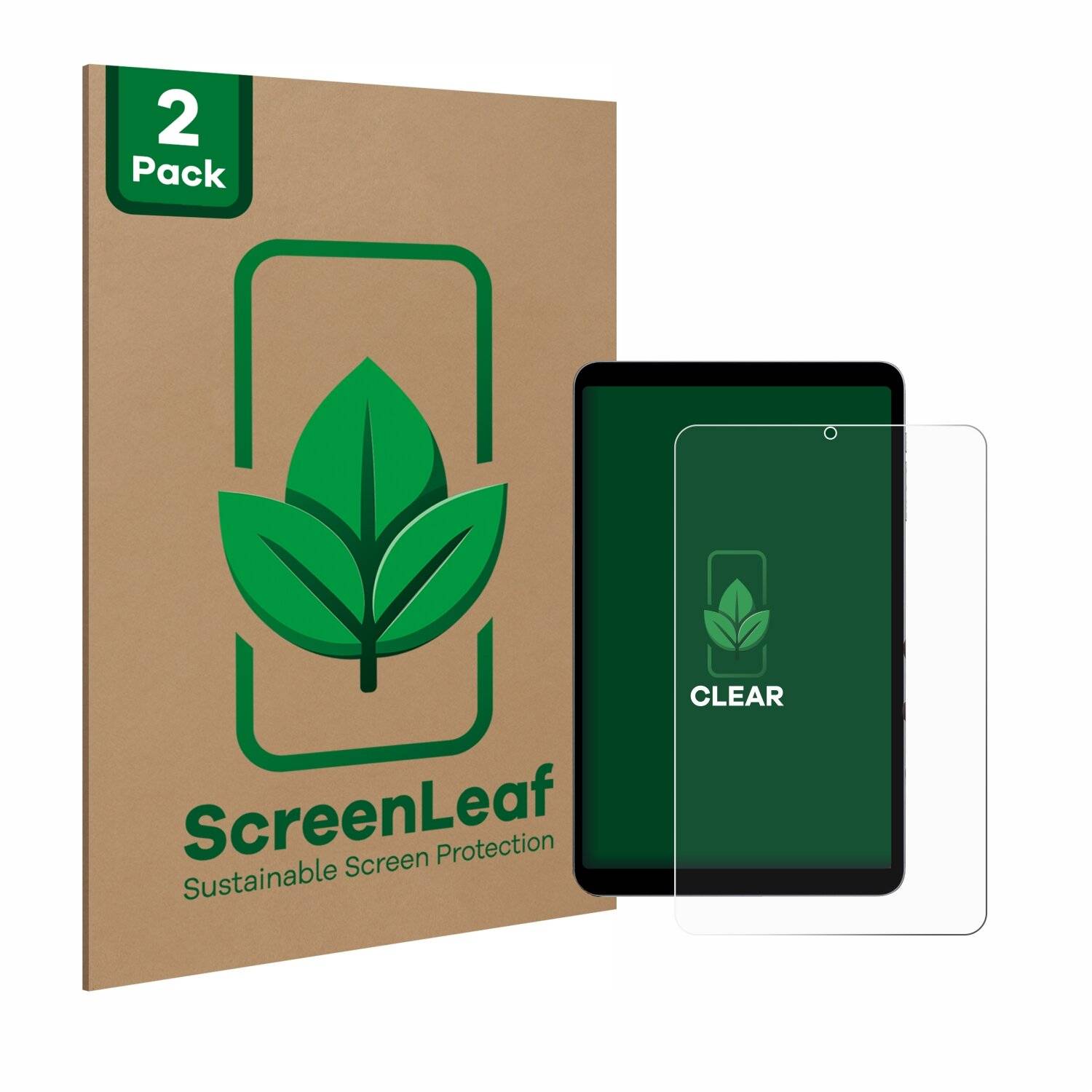 2x ScreenLeaf Clear Nachhaltiger Displayschutz für Alldocube iPlay 50 mini