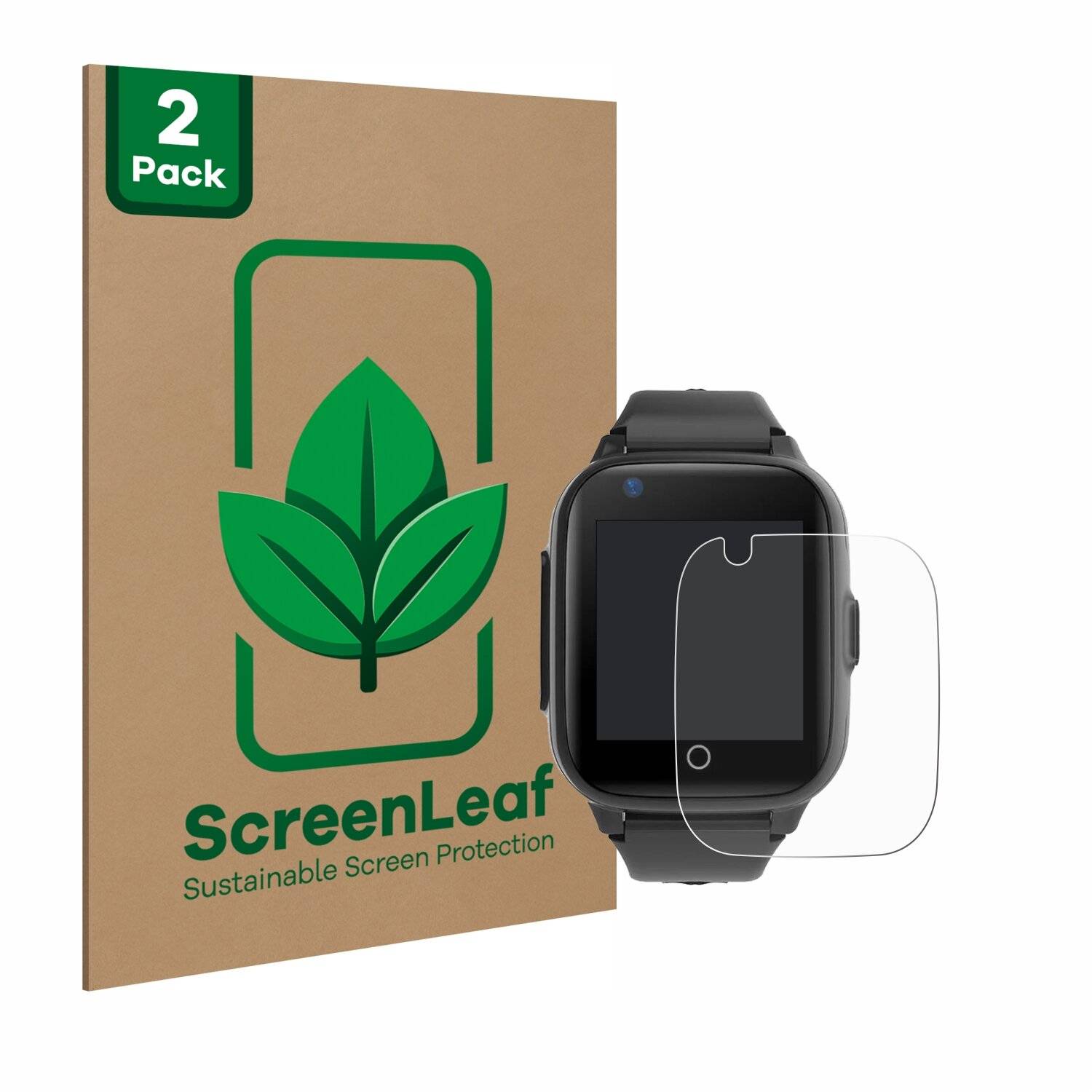 2x ScreenLeaf Clear Nachhaltiger Displayschutz für Leotec Kids Allo Plus