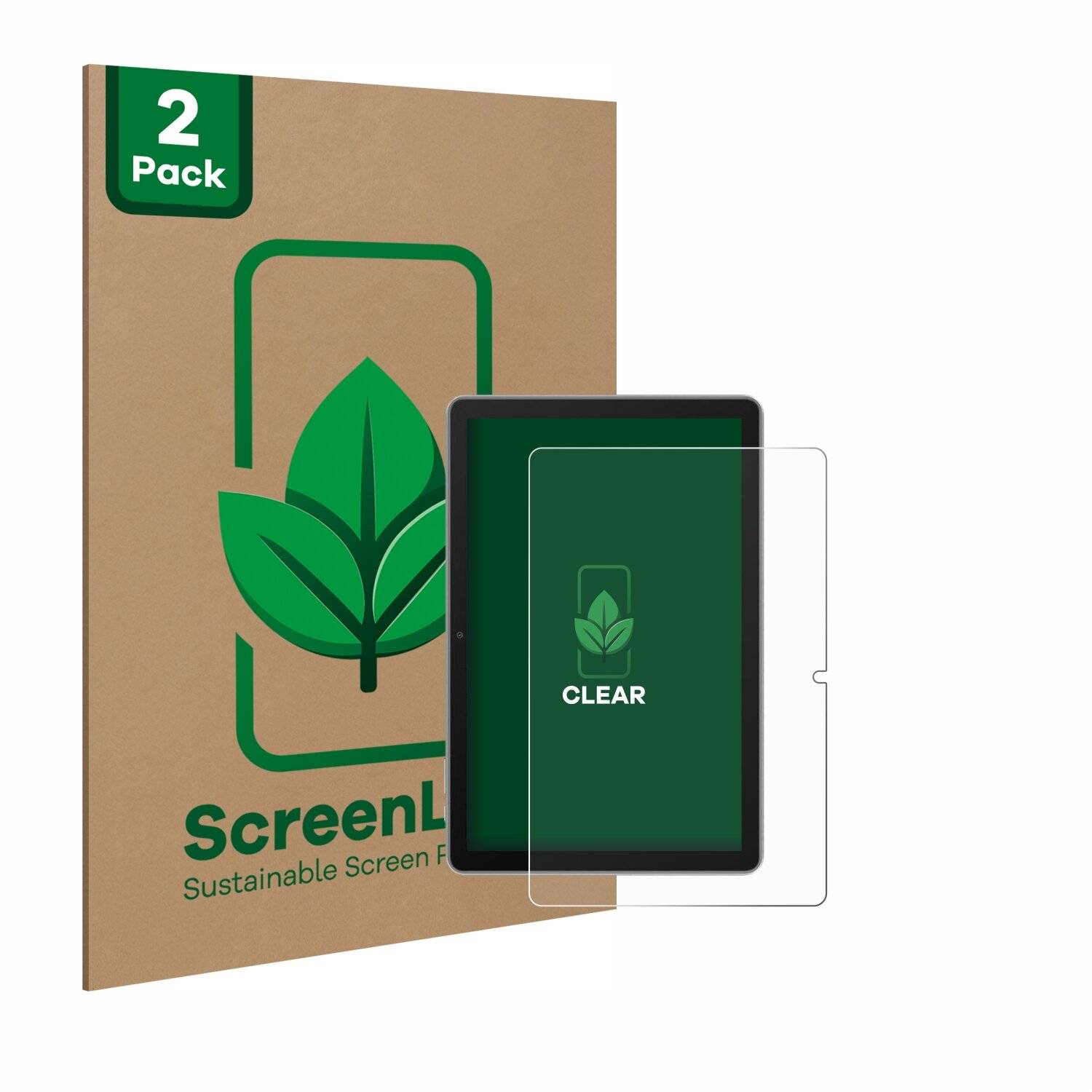 2x ScreenLeaf Clear Nachhaltiger Displayschutz für Blackview Tab