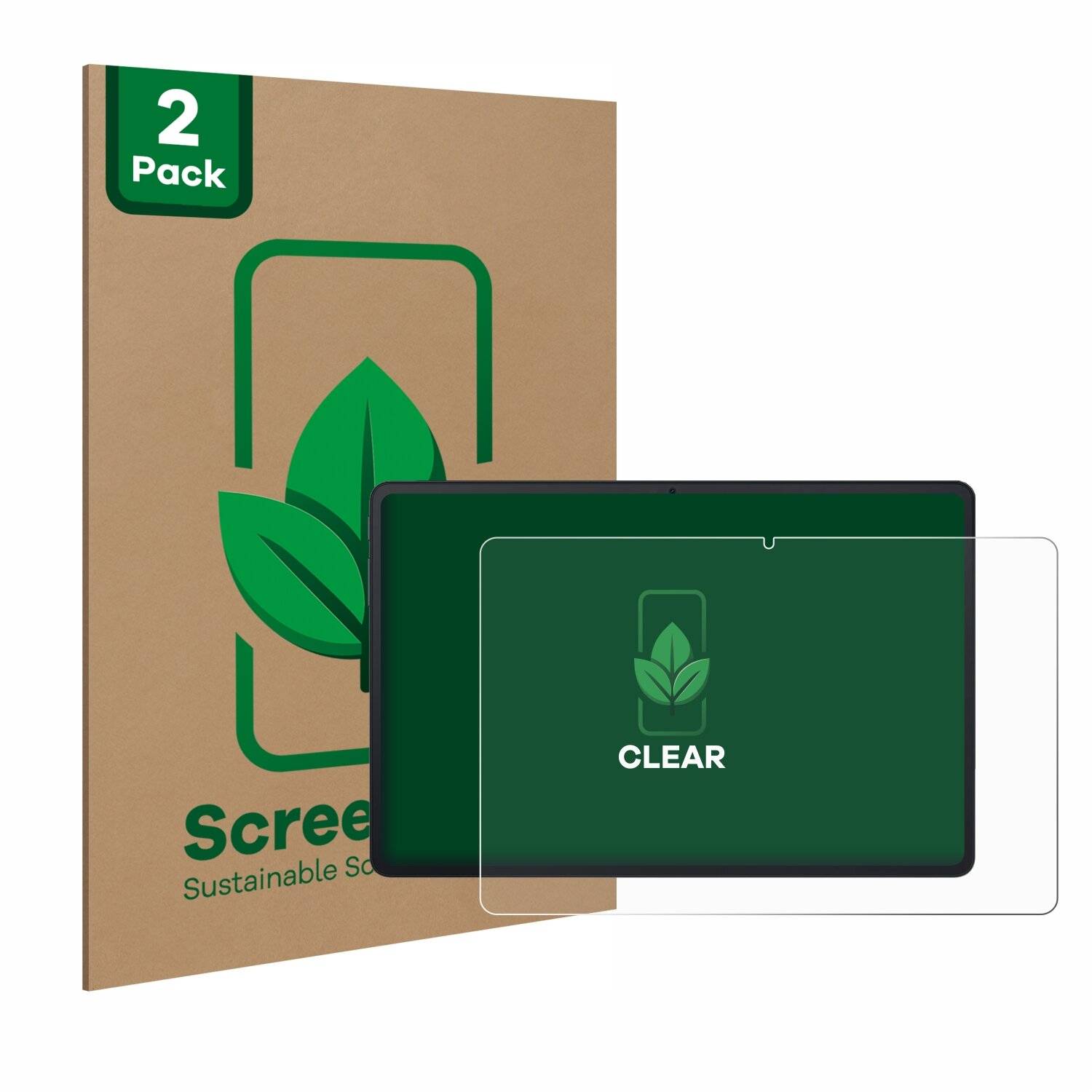 2x ScreenLeaf Clear Nachhaltiger Displayschutz für Blackview Tab 90