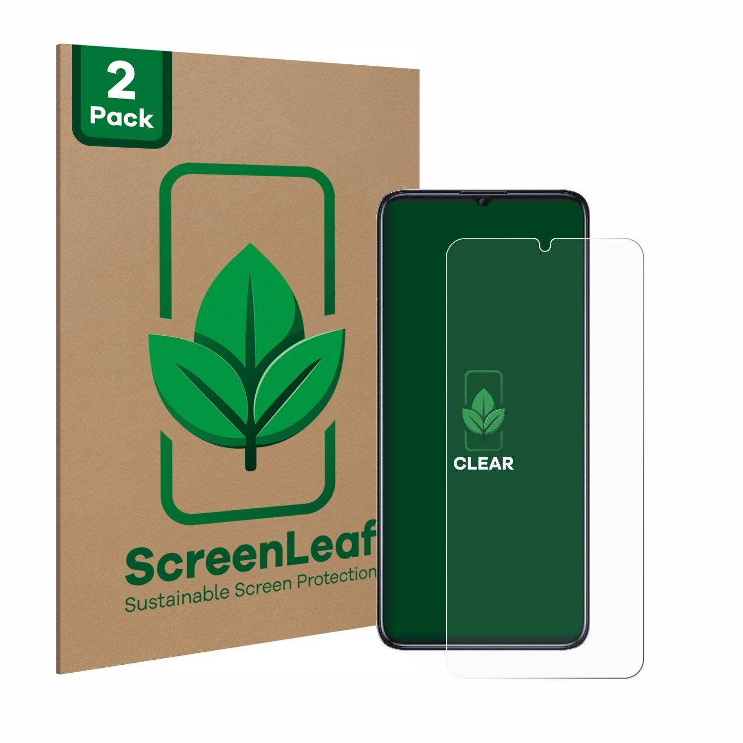 2x ScreenLeaf Clear Nachhaltiger Displayschutz für Oukitel