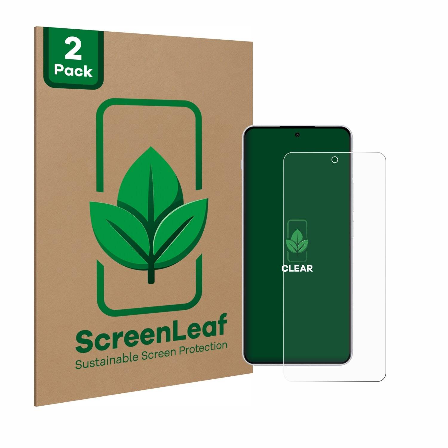 2x ScreenLeaf Clear Nachhaltiger Displayschutz für OnePlus Nord