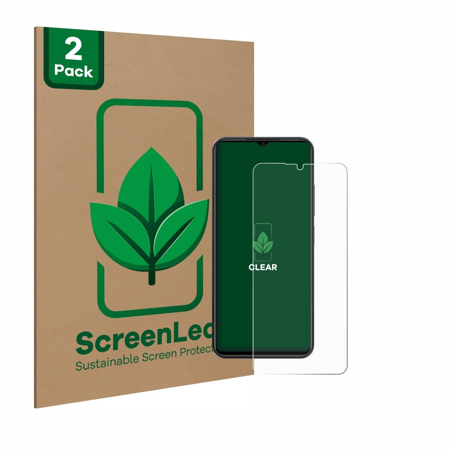 2x ScreenLeaf Clear Nachhaltiger Displayschutz für ZTE Blade