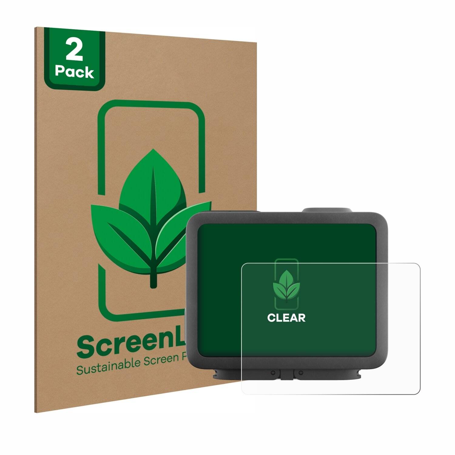 2x ScreenLeaf Clear Nachhaltiger Displayschutz für GoPro Hero