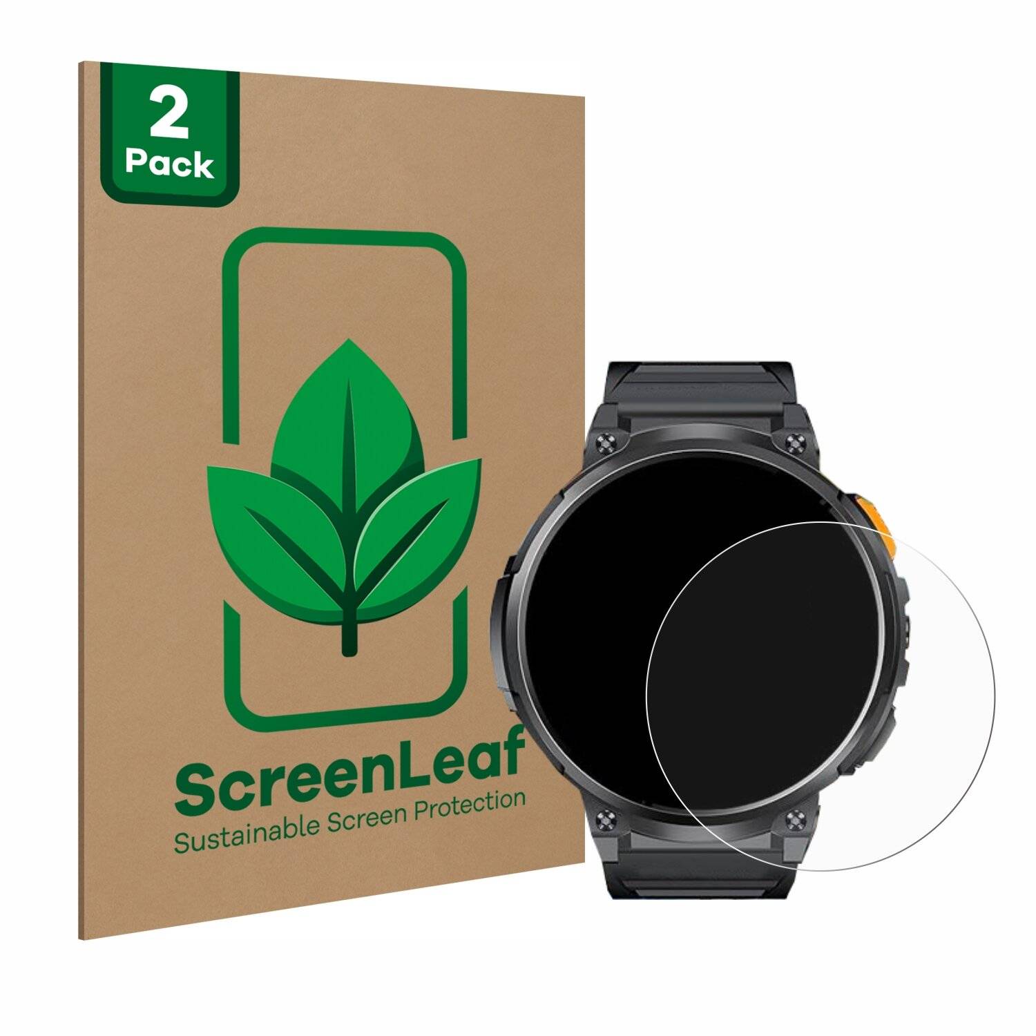 2x ScreenLeaf Clear Nachhaltiger Displayschutz für Dremac FV6-A