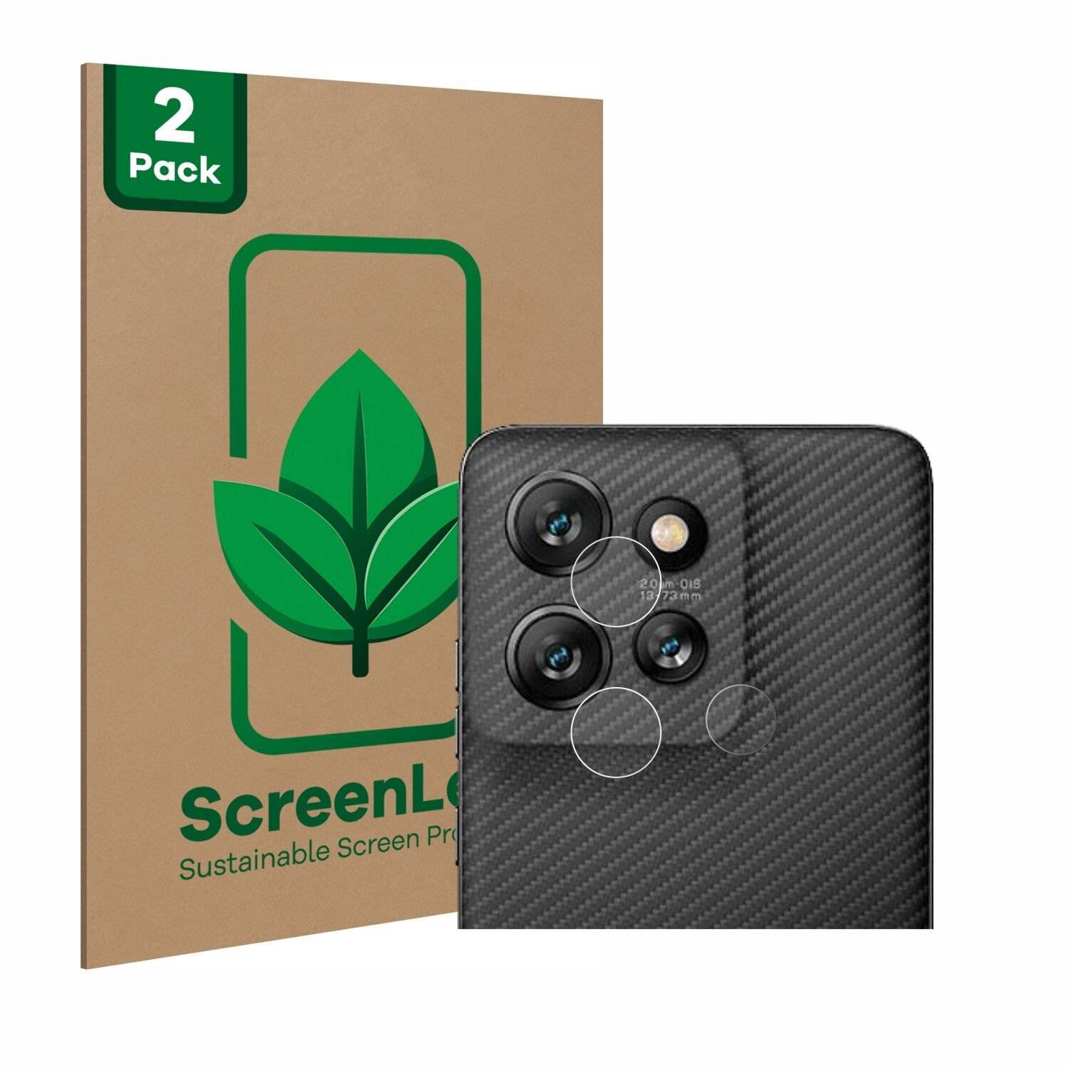 2x ScreenLeaf Clear Nachhaltiger Displayschutz für Motorola ThinkPhone 25 (NUR
