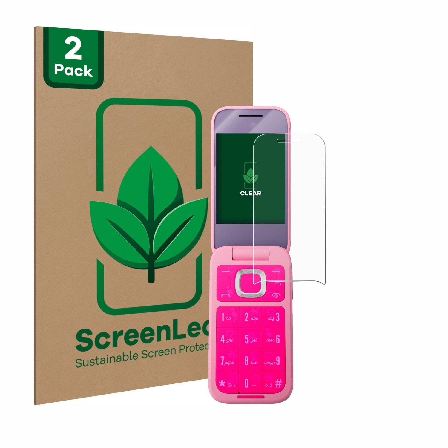 2x ScreenLeaf Clear Nachhaltiger Displayschutz für HMD Barbie
