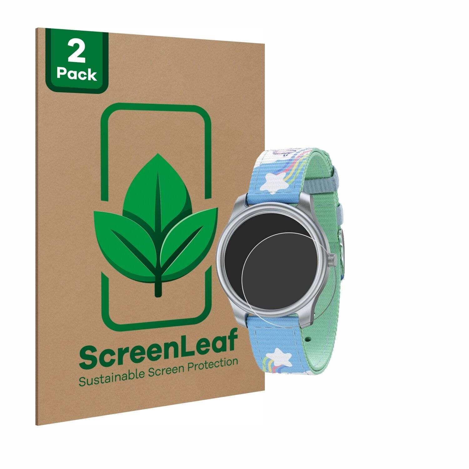 2x ScreenLeaf Clear Nachhaltiger Displayschutz für Twistiti Kids