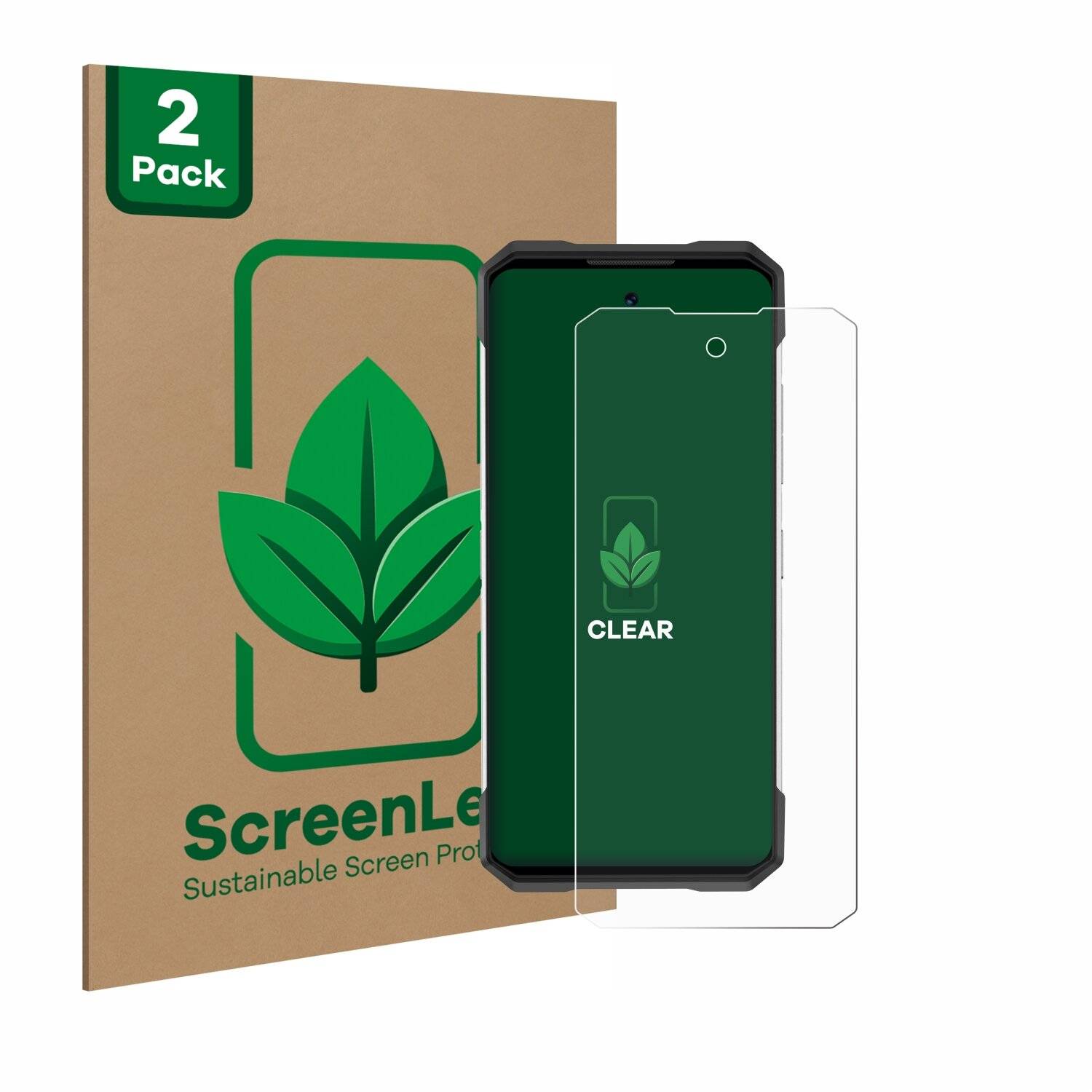 2x ScreenLeaf Clear Nachhaltiger Displayschutz für Doogee