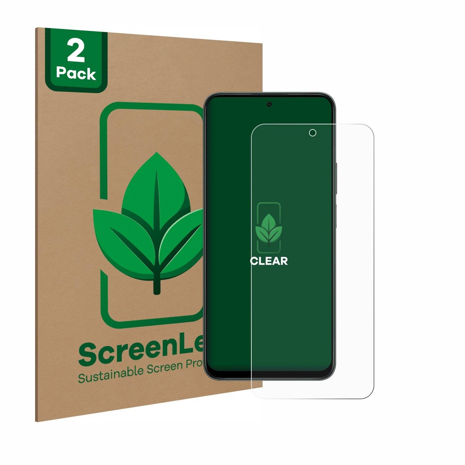 2x ScreenLeaf Clear Nachhaltiger Displayschutz für Honor