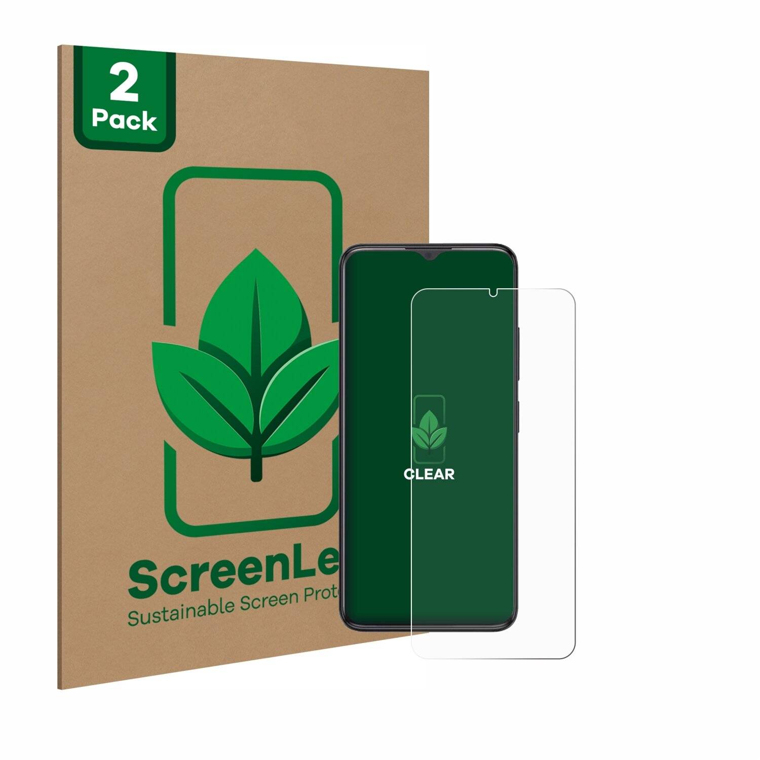 2x ScreenLeaf Clear Nachhaltiger Displayschutz für ZTE Blade