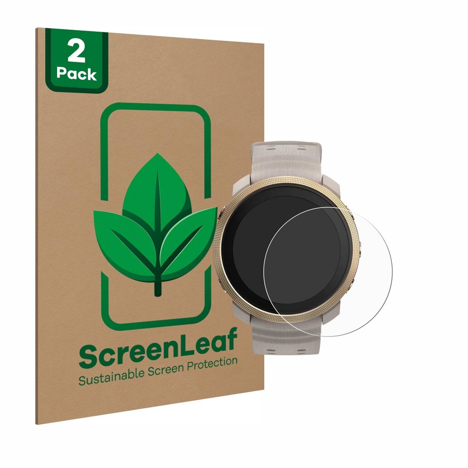 2x ScreenLeaf Clear Nachhaltiger Displayschutz für Polar Vantage